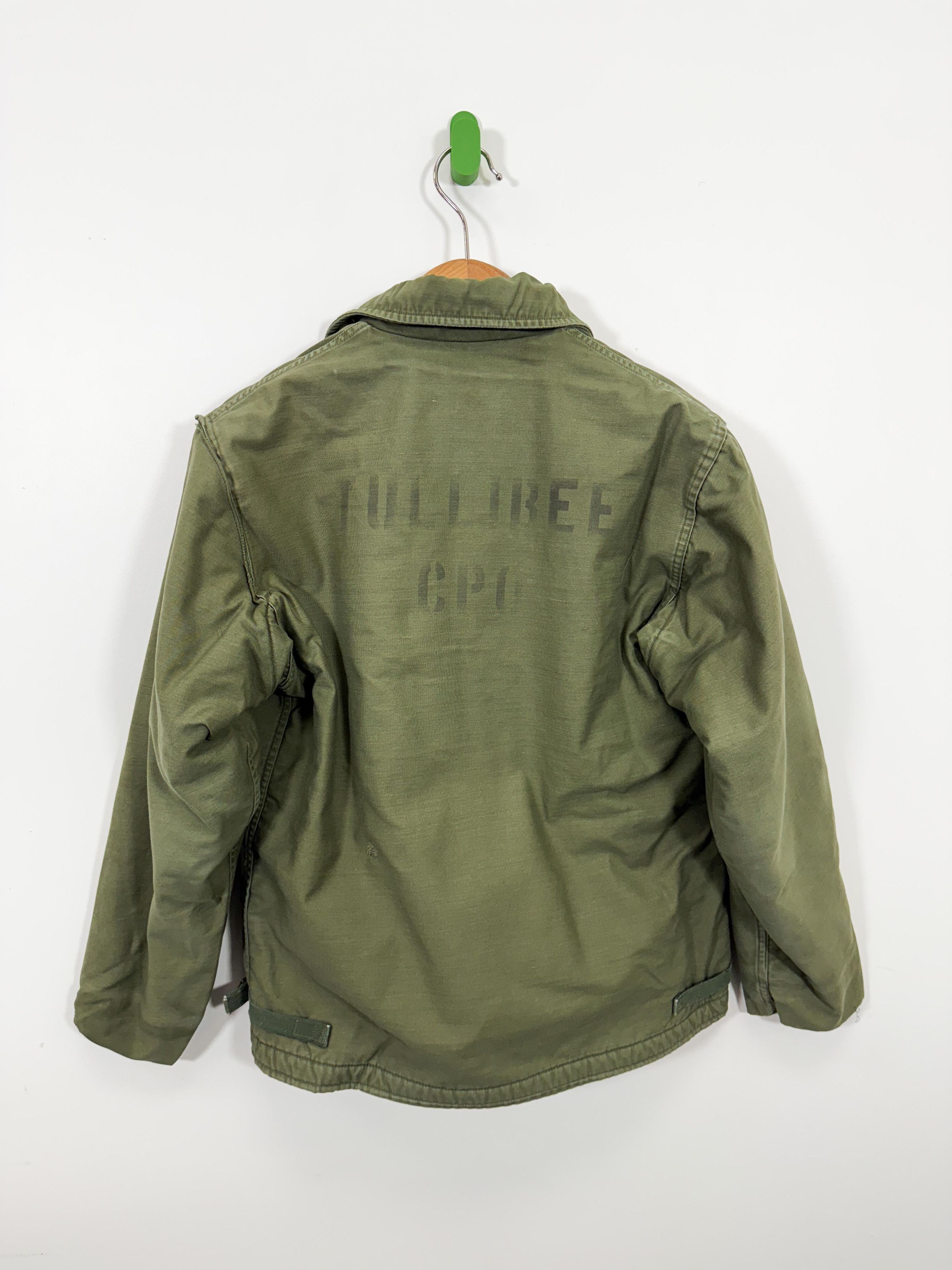 Vintage 1960s A2 Military Deck Jacket Vintage Size Medium Stencil M Size US M / EU 48-50 / 2 - 2 Thumbnail