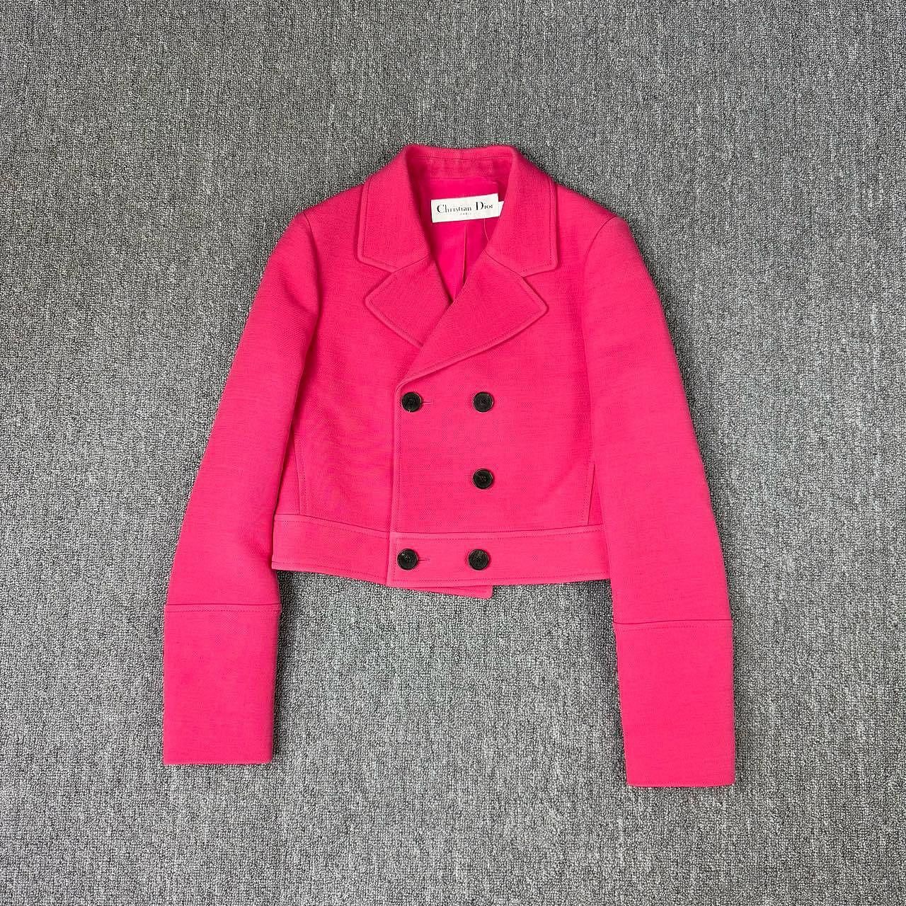 Dior Christian Dior Pink Wool Blend Blazer Size 38 Size S / US 4 / IT 40 - 1 Thumbnail