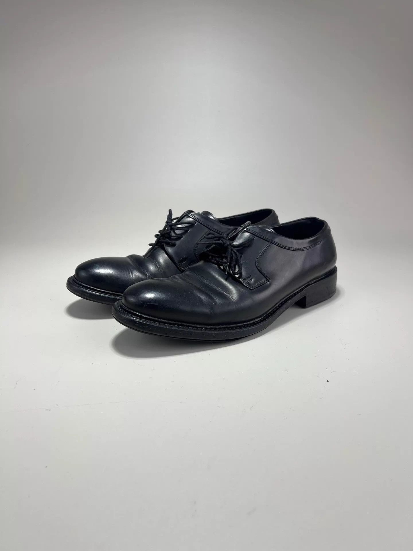 Salvatore Ferragamo FERRAGAMO Black Leather Shoes Size US 9.5 / EU 42-43 - 1 Thumbnail
