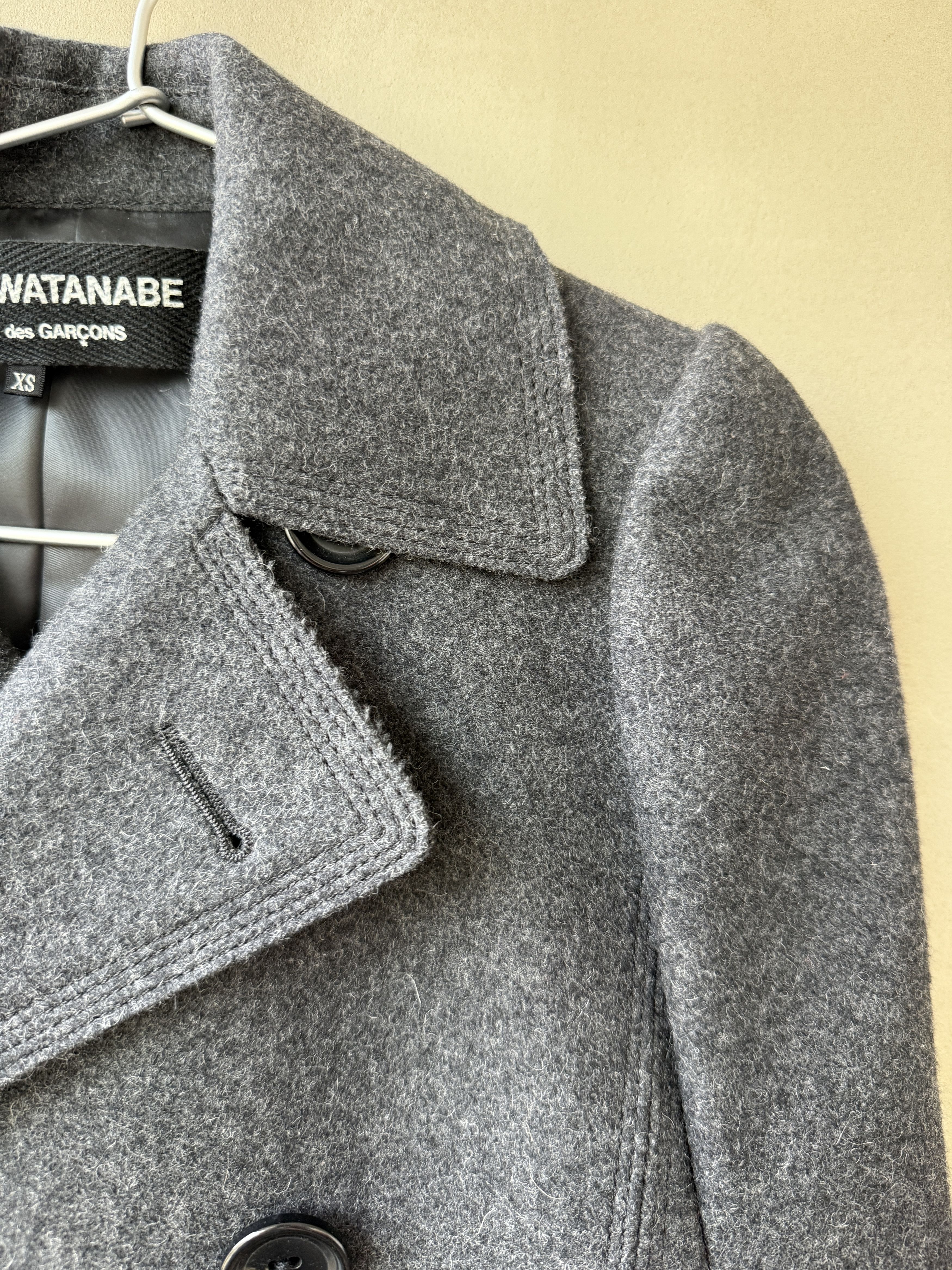 Junya Watanabe Junya Watanabe Comme des Garcons Charcoal Grey Cape Poncho Size XS / US 0-2 / IT 36-38 - 8 Thumbnail