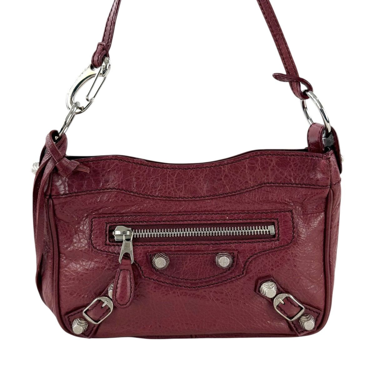 Balenciaga Balenciaga Leather Motocross Hip Giant Studded Shoulder Bag Size ONE SIZE - 2 Thumbnail