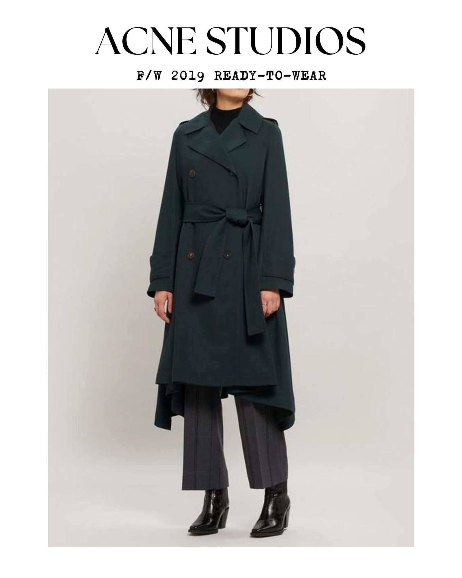 Acne Studios “Ciara Boiled” Warm Wool Winter Coat | Grailed