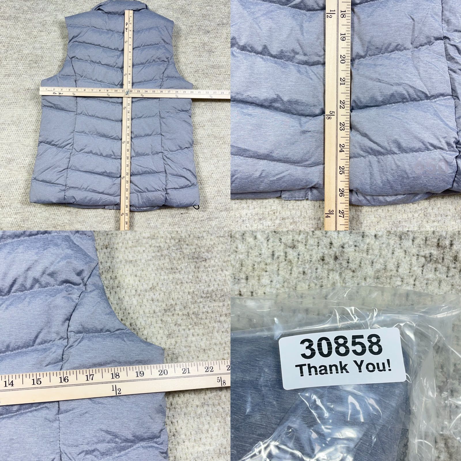Vintage Cabelas Puffer Vest Women XL Gray Down Fill 650 Classic Fit Outdoor Adult Jacket/Coat Style Puffer Vest Size XL / US 12-14 / IT 48-50 - 8 Thumbnail