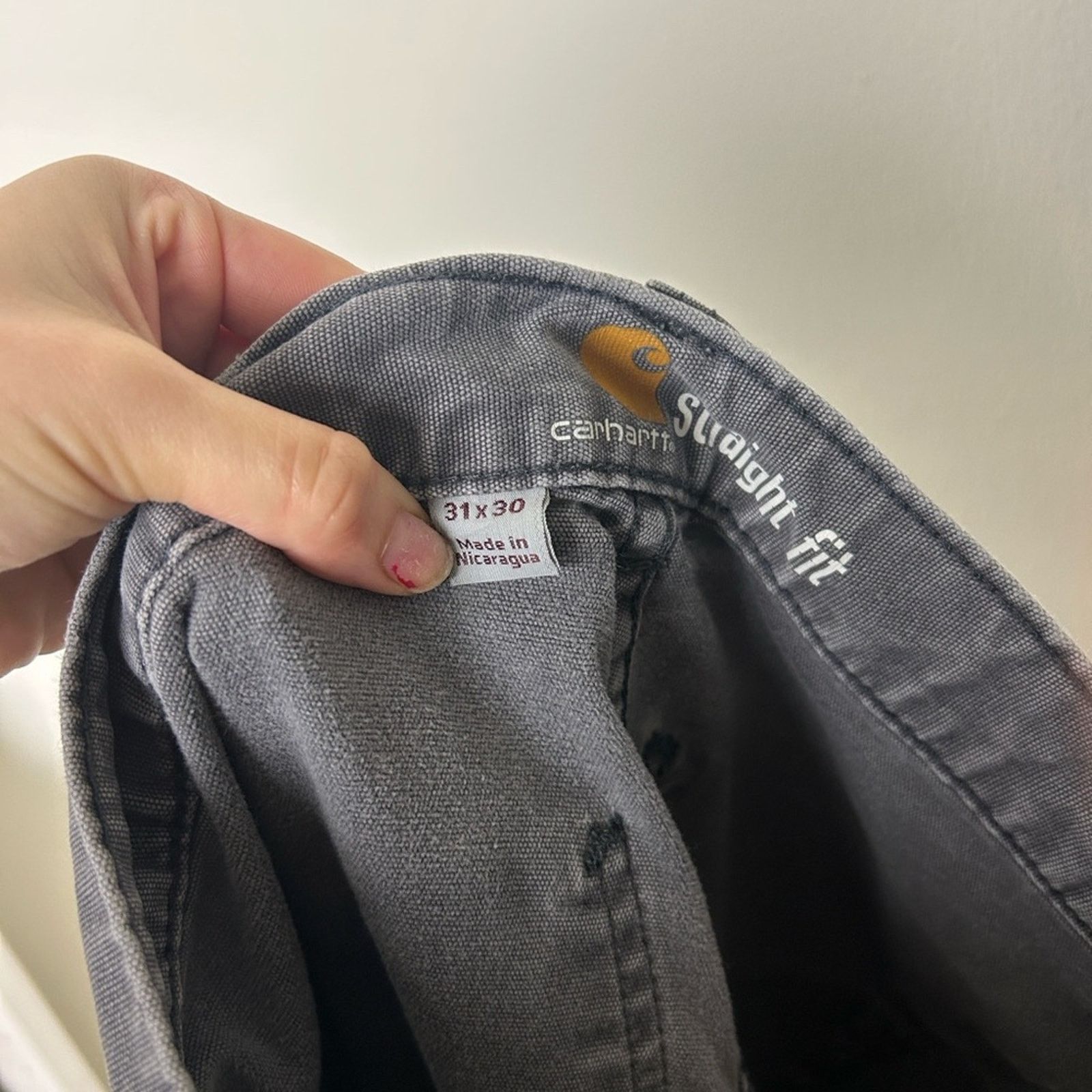 Carhartt Carhartt Relaxed Straight Fit Grey Pants Size US 31 - 3 Thumbnail
