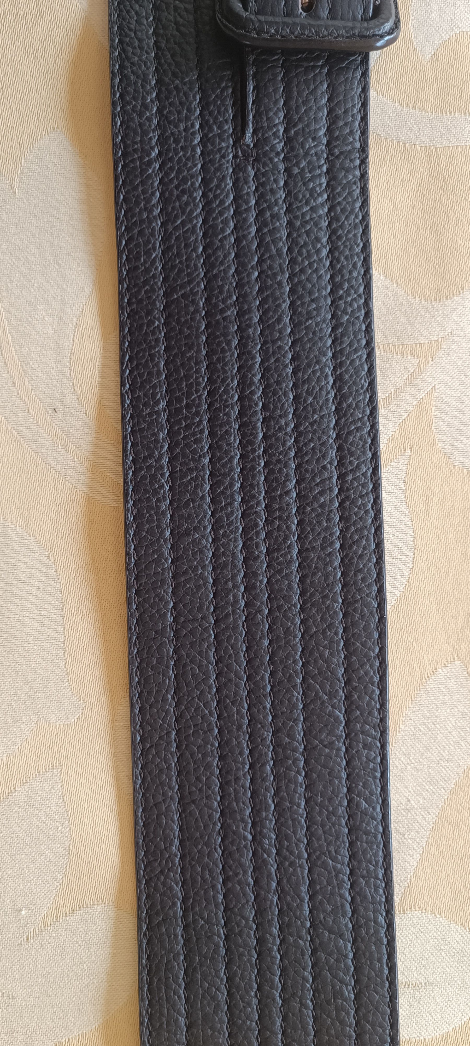 Jean Paul Gaultier 2 overlapping belts in dark brown leather Size ONE SIZE - 16 Thumbnail