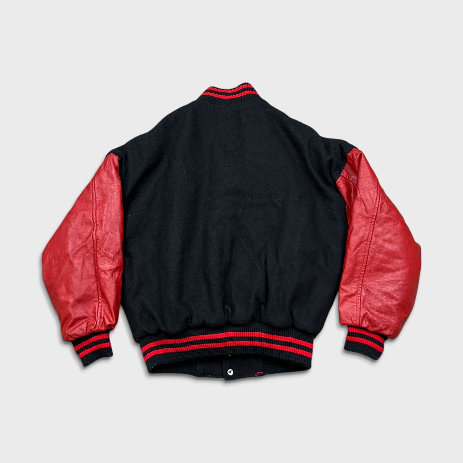 Vintage Vintage Lottery Jacket Medium Leather Varsity Letterman 90s Size US M / EU 48-50 / 2 - 5 Thumbnail