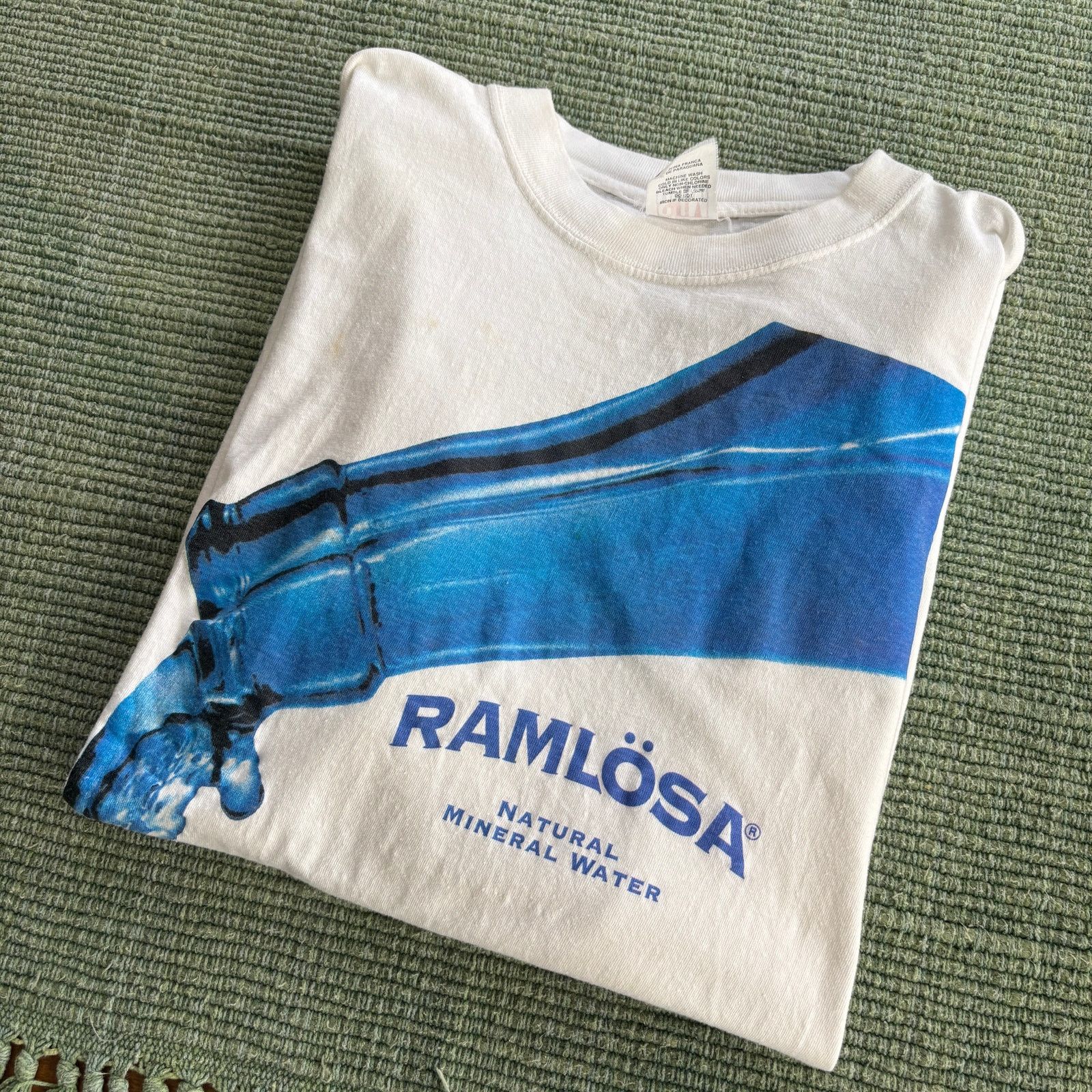 Vintage Vintage Ramlösa Mineral Water Promo Tee 1990s Sz L/XL Size US XL / EU 56 / 4 - 2 Thumbnail