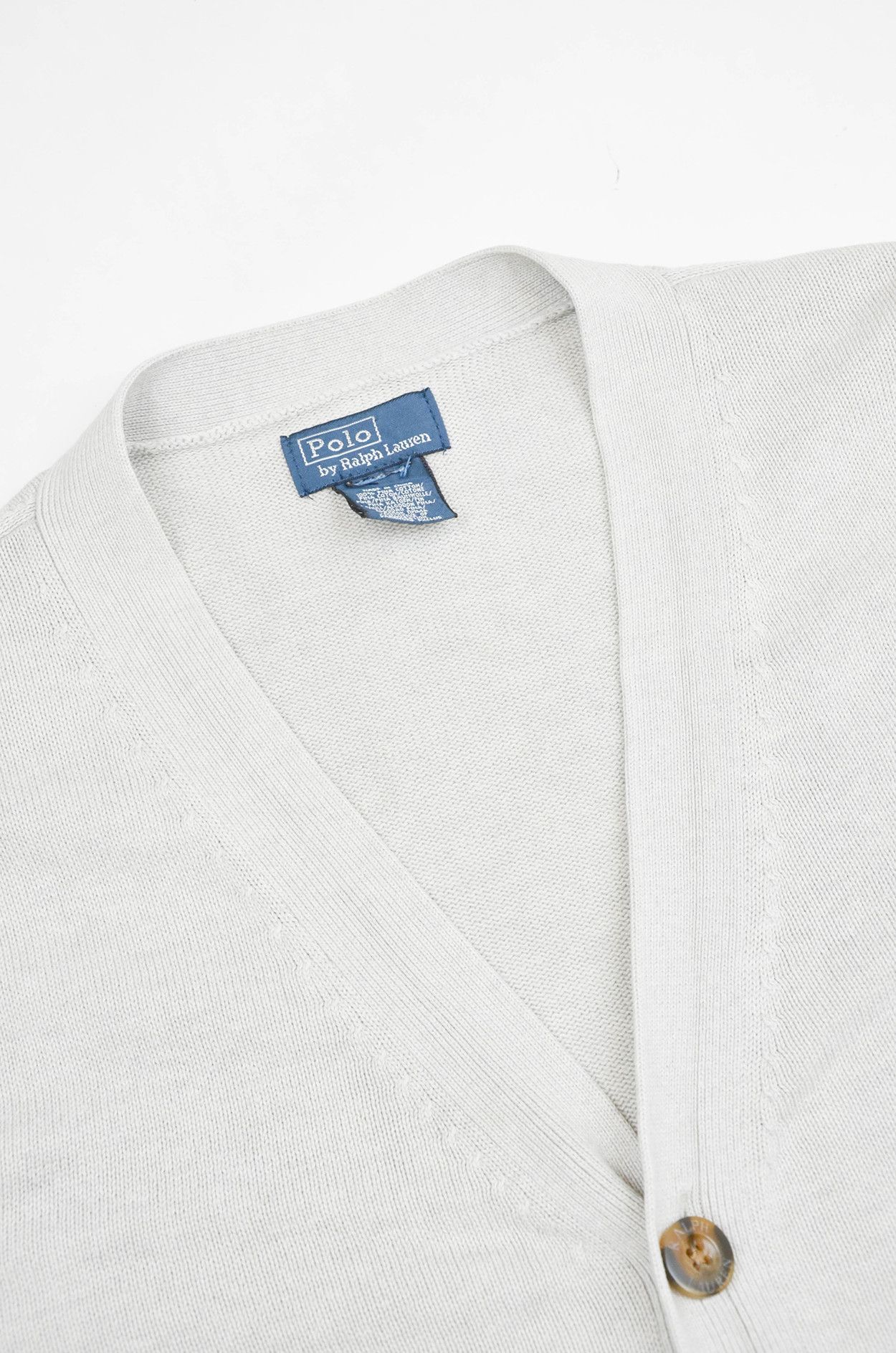 Polo Ralph Lauren Polo Ralph Lauren White Pima Cotton Knit Cardigan – Size M Size M / US 6-8 / IT 42-44 - 7 Thumbnail