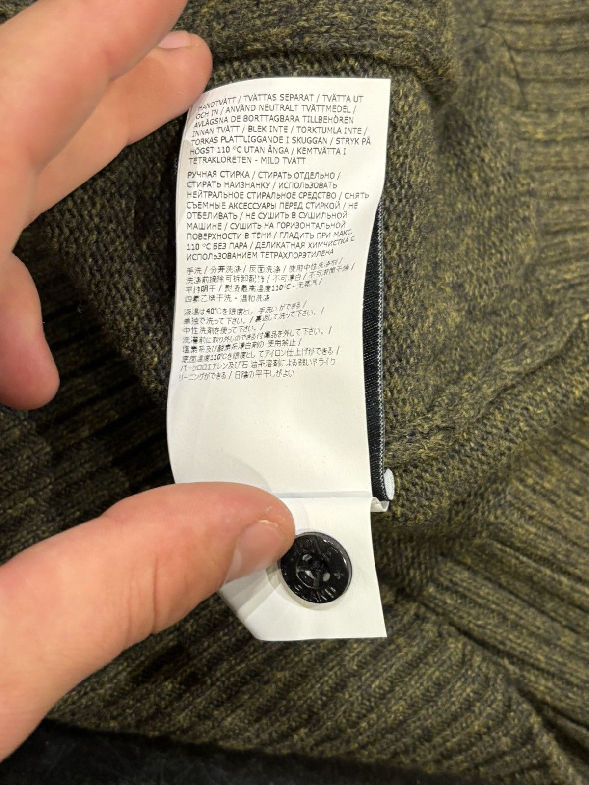 Stone Island Stone Island Asymmetrical Knit Hoodie Size US XXL / EU 58 / 5 - 7 Thumbnail