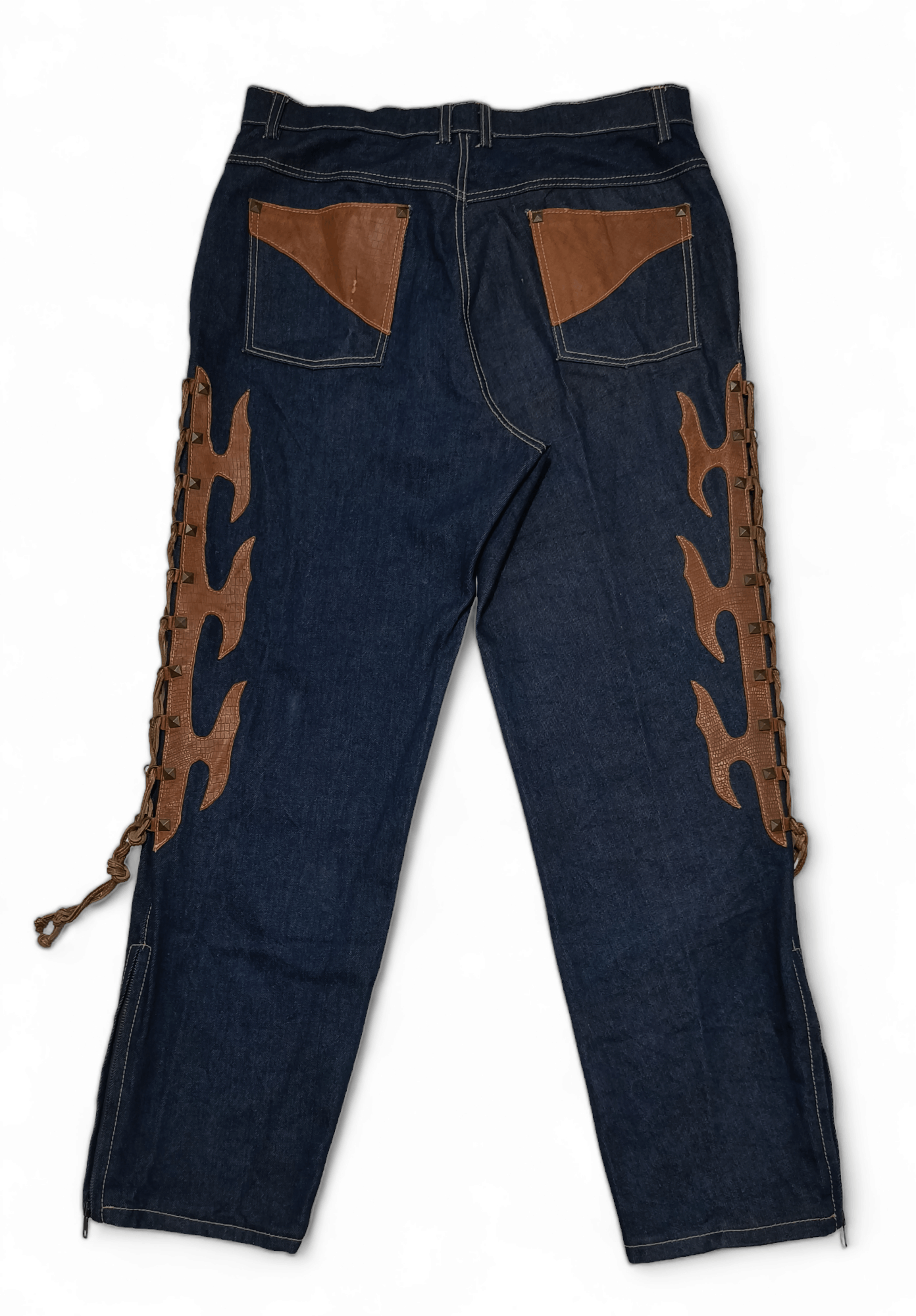 Vintage Vintage Men's Denim Choppers United Bikers Riding Jeans Size US 36 / EU 52 - 3 Thumbnail