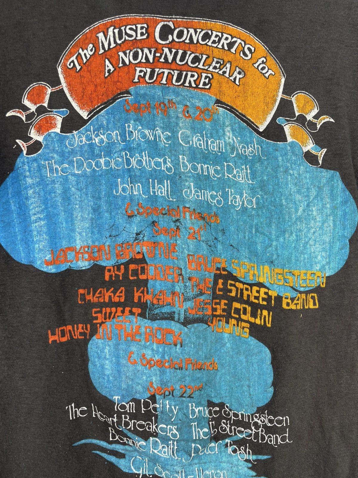 Band Tees Vintage 70s The Muse Concerts for A non Nuclear Future Size US S / EU 44-46 / 1 - 6 Thumbnail
