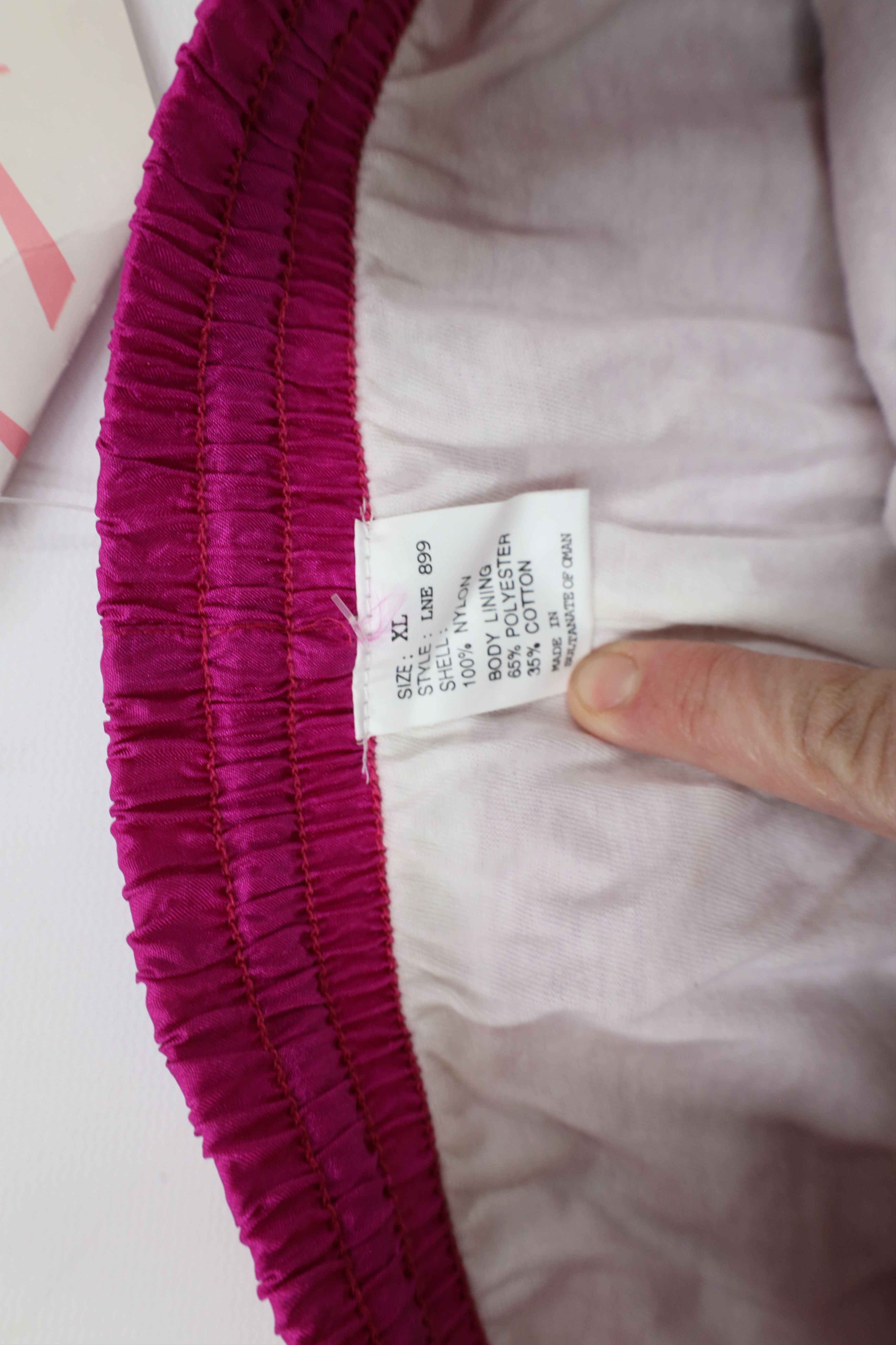 Vintage Deadstock Vintage 90s Streetwear Nylon Joggers Pants Pink Size 28" / US 6 / IT 42 - 8 Thumbnail