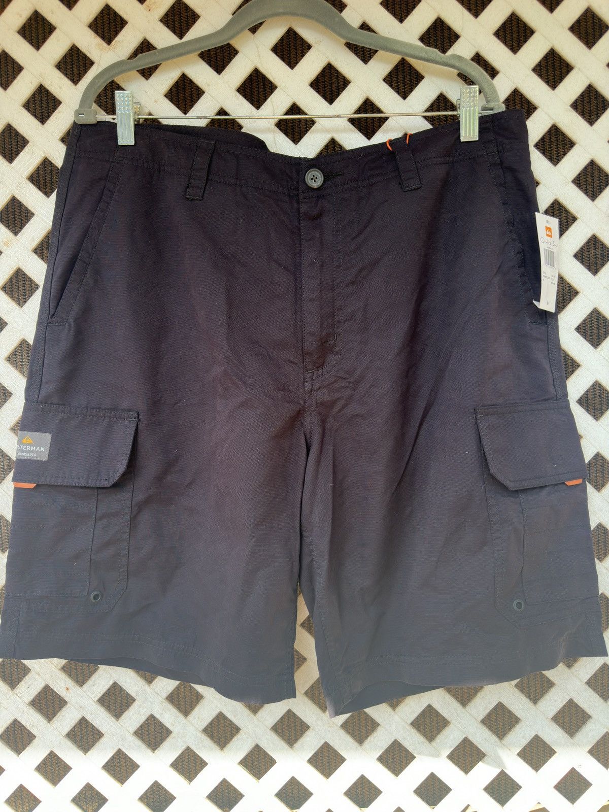 New Quiksilver Waterman Maldive Atoll Cargo Black Men's 36