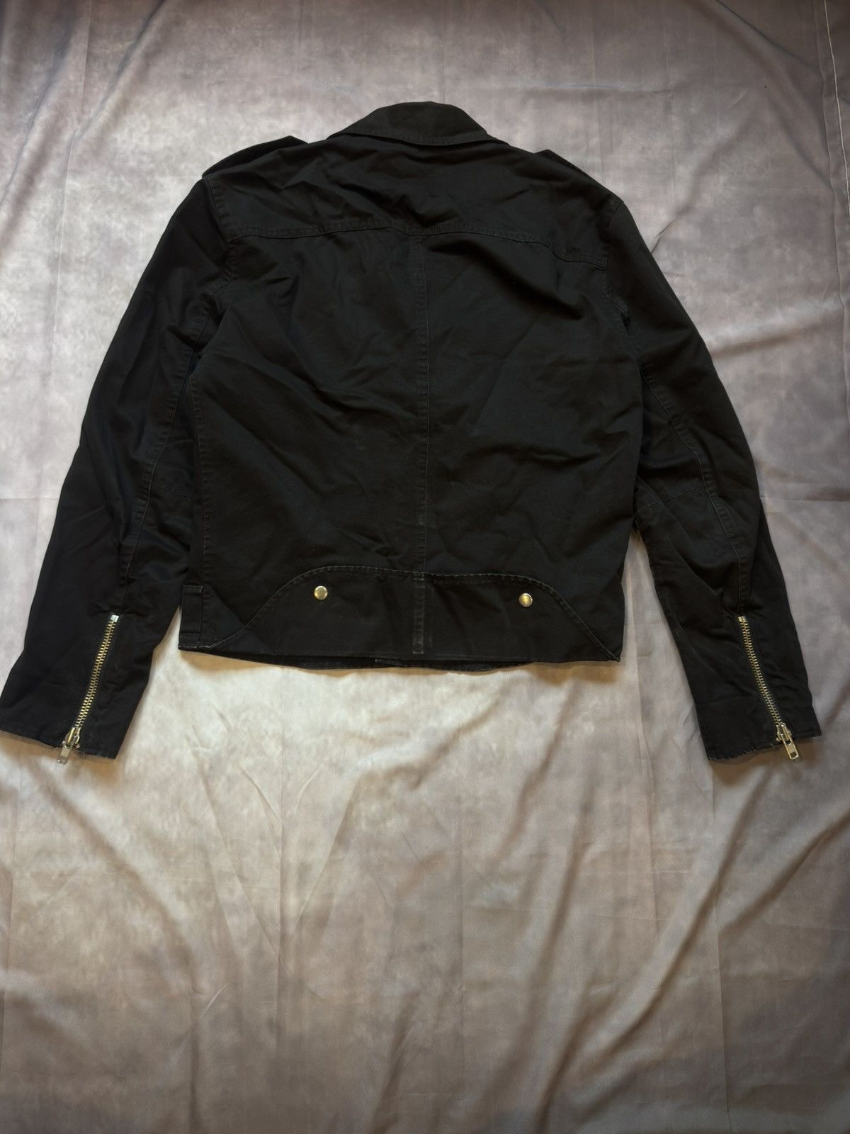 Acne Studios Acne Studios "Pop Classics" Cotton Canvas Biker Jacket Size US S / EU 44-46 / 1 - 5 Thumbnail
