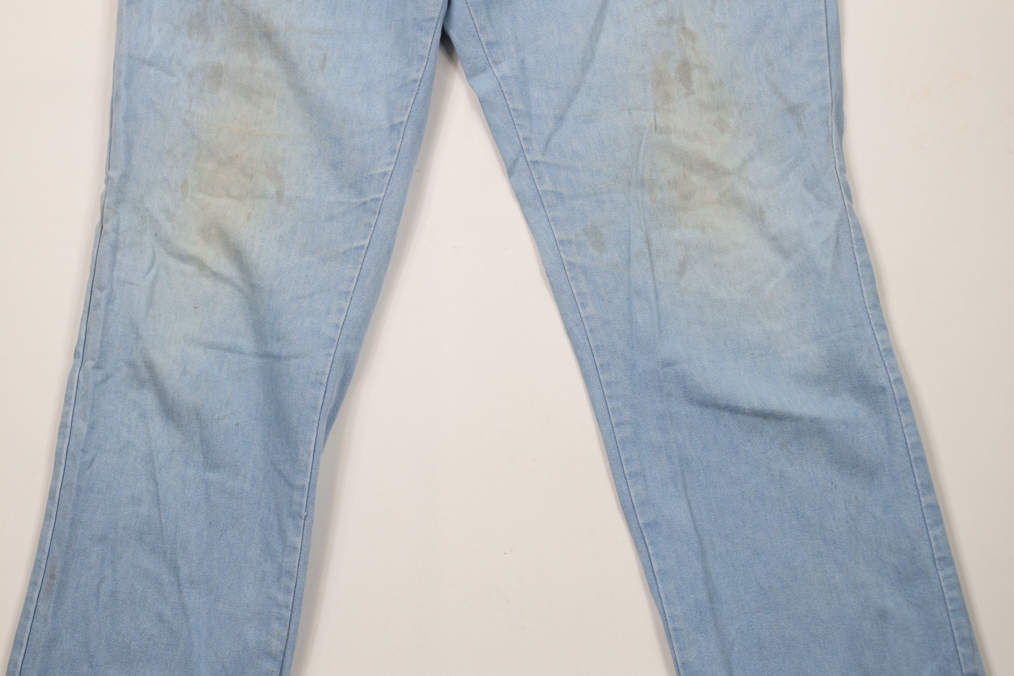 Lee × Vintage Vintage 90s Lee Distressed Straight Leg Denim Jeans Blue USA Size US 34 / EU 50 - 3 Thumbnail