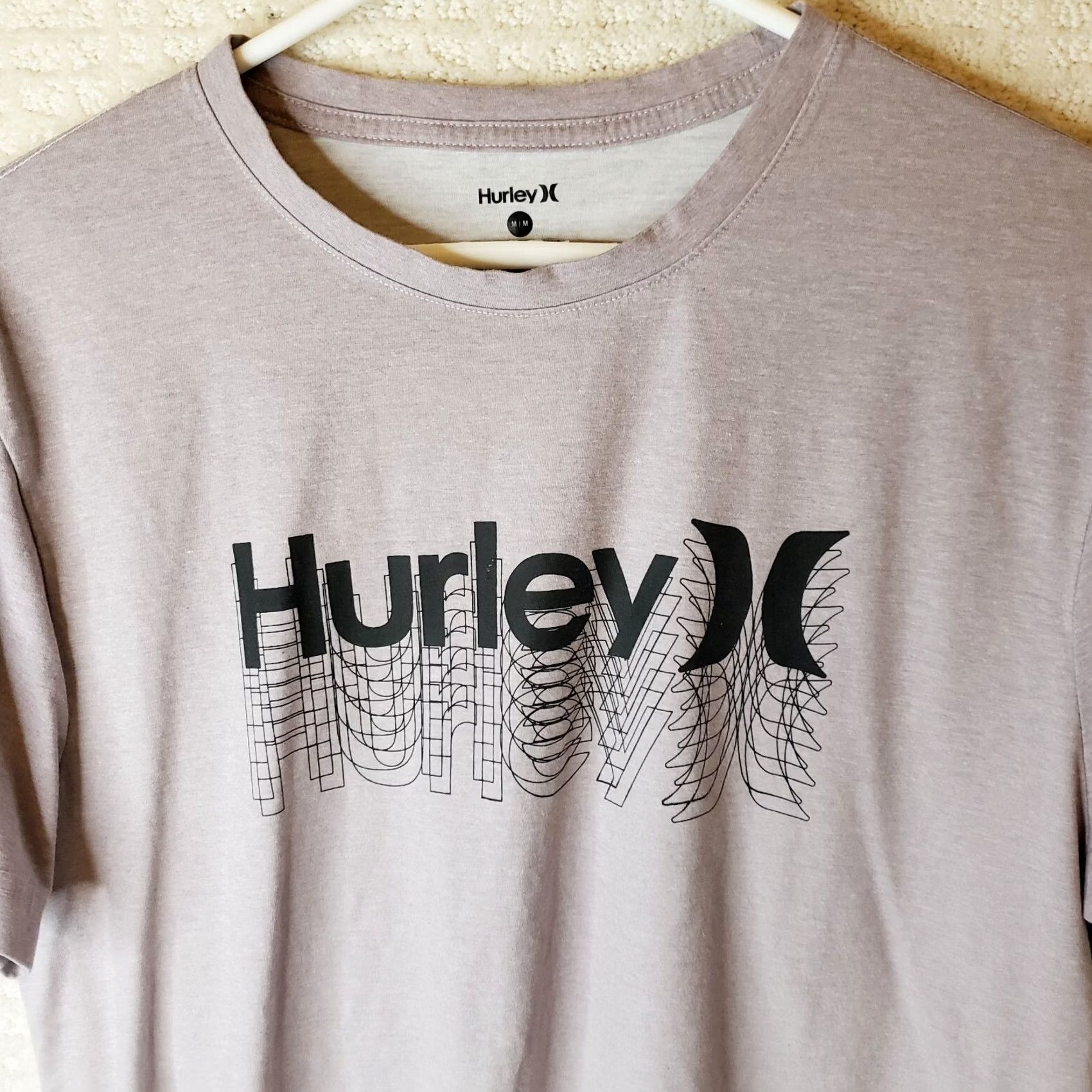 Hurley Hurley Men's Gradient Fade Tee SS T-Shirt Gray M Regular Short Sleeve Crew Neck Logo Shirt Classic Hurley Model 2020s Size US M / EU 48-50 / 2 - 3 Thumbnail