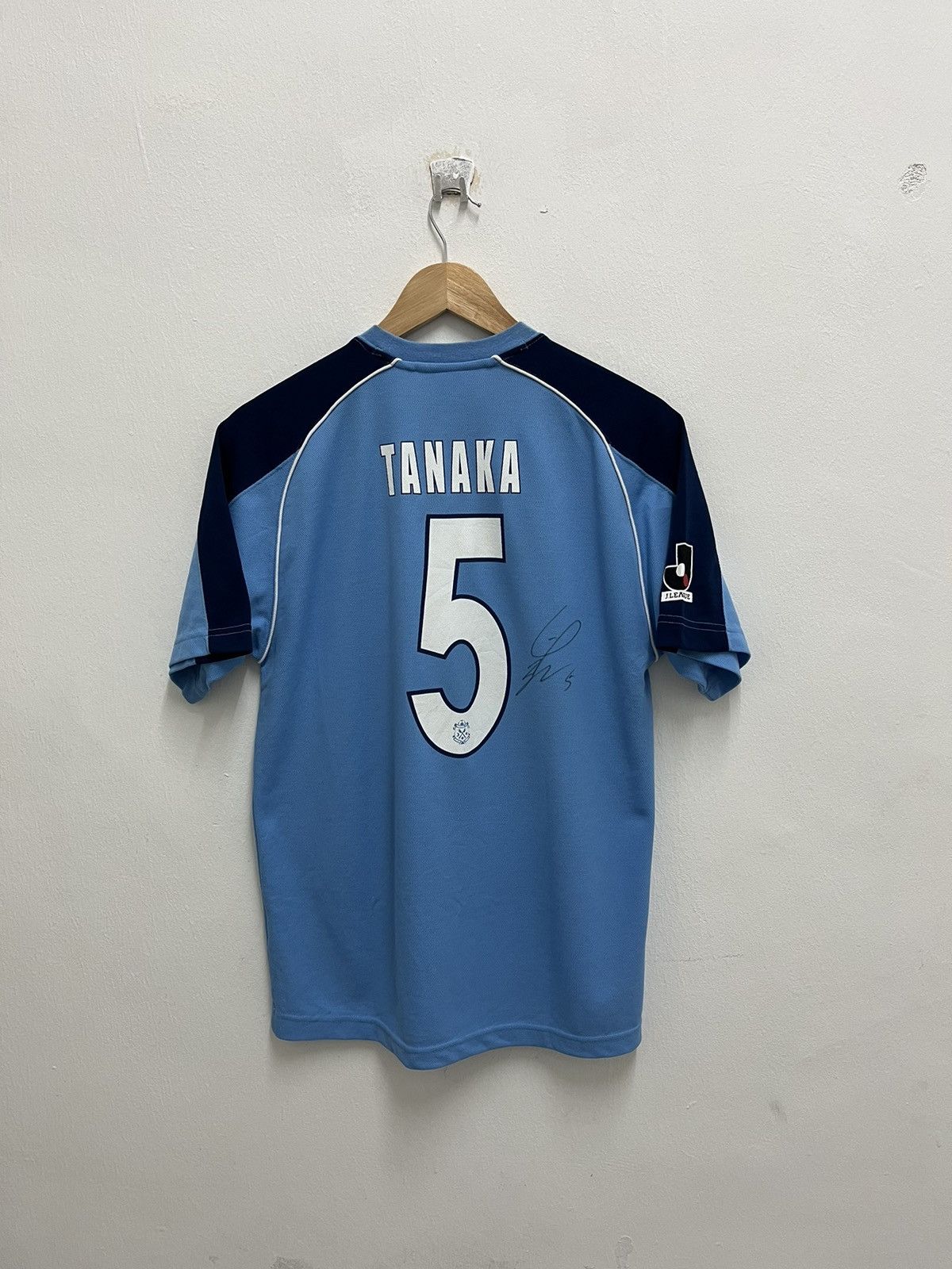 Japanese Brand × Vintage #5 TANAKA Sign Yamaha FC J League Soccer Jersey Vintage Size US S / EU 44-46 / 1 - 8 Thumbnail