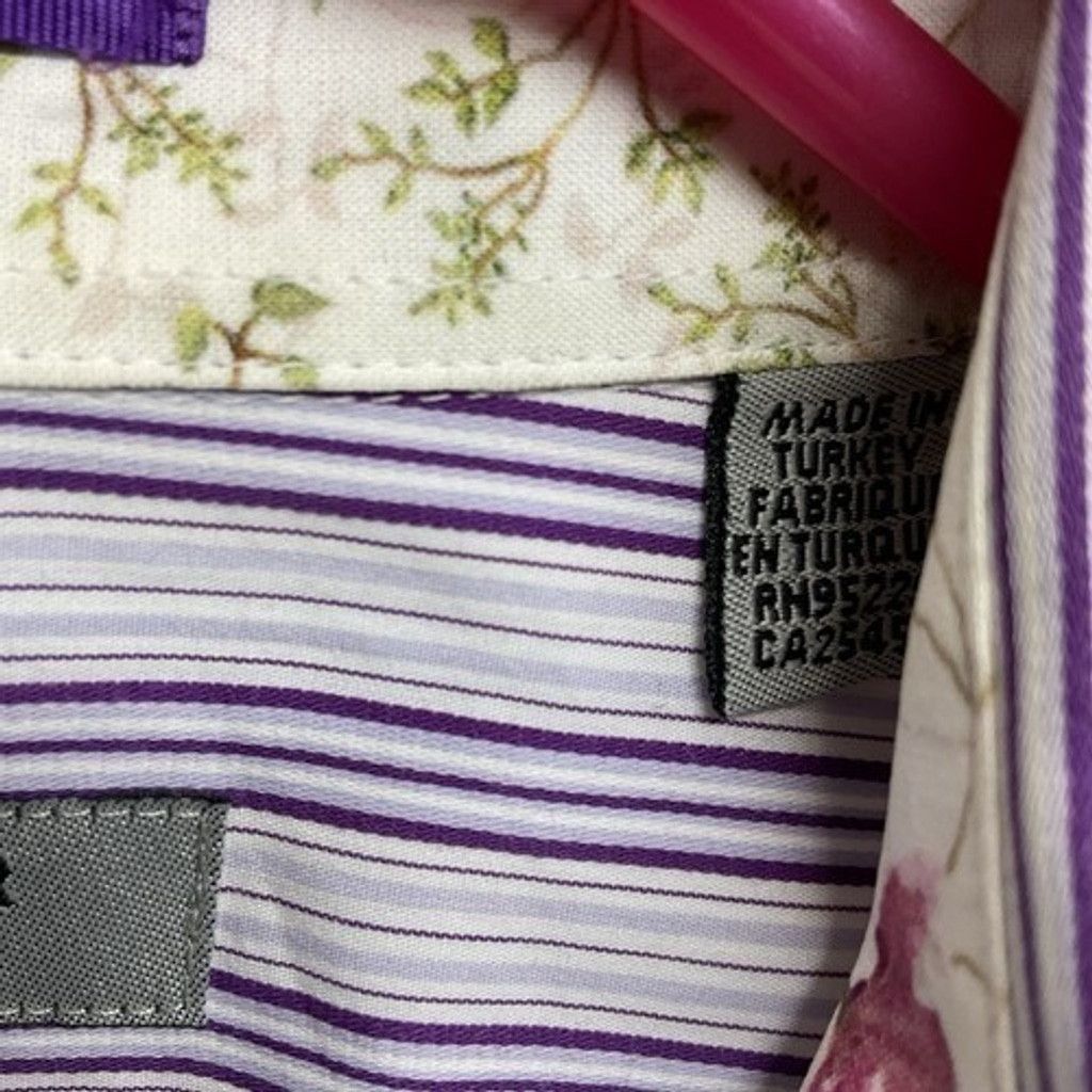 Ted Baker Ted Baker Striped Button Up Long Sleeve Shirt Men Size 5(XL) Size US XL / EU 56 / 4 - 3 Thumbnail