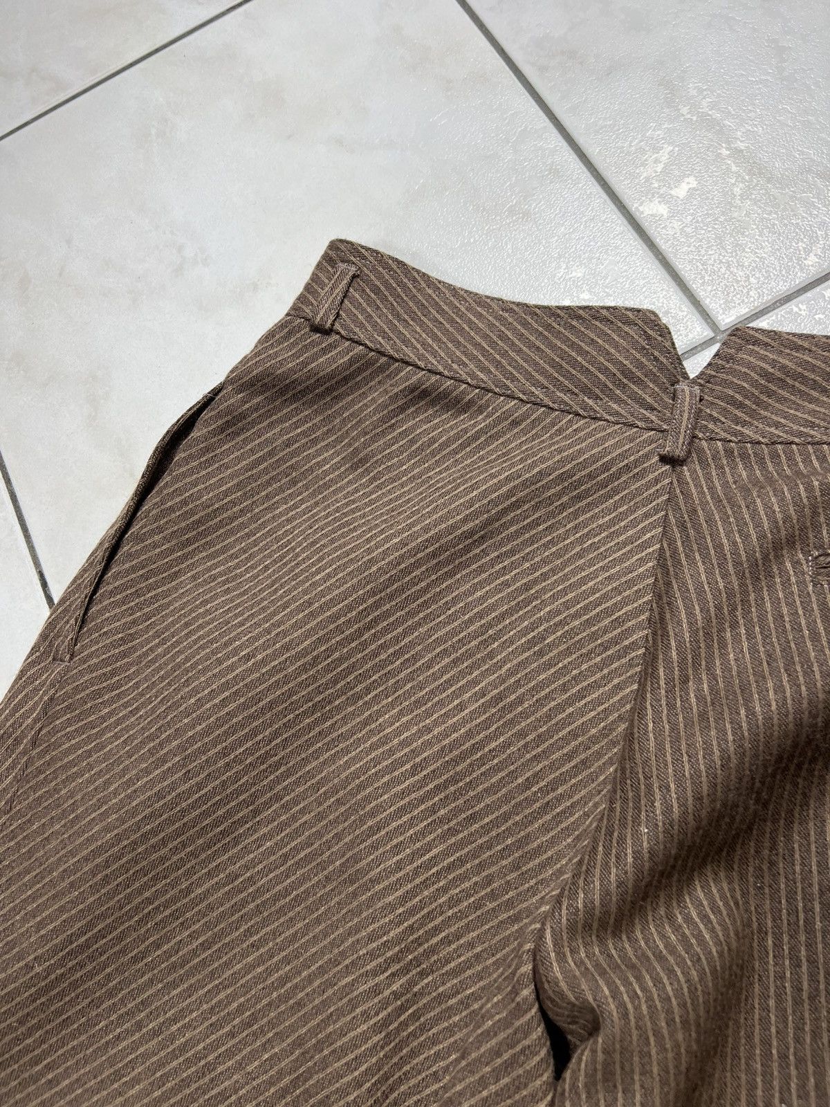 Vintage Vintage 60s Ettore Massari italian wool striped crease pants Size US 34 / EU 50 - 18 Thumbnail