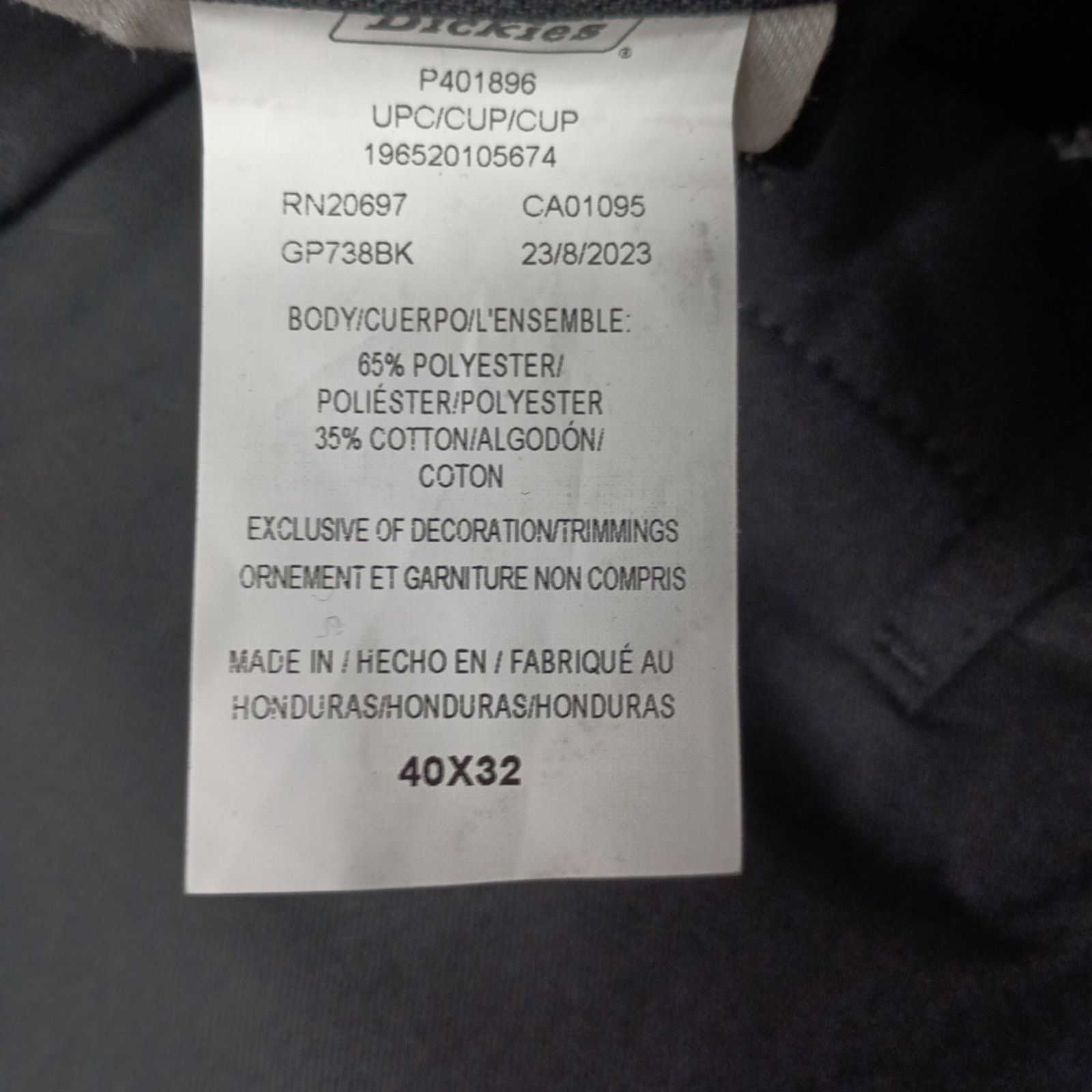 Dickies Dickies Loose Fit Double Knee Work Pants Men's 40x32 Black Size US 40 / EU 56 - 5 Thumbnail