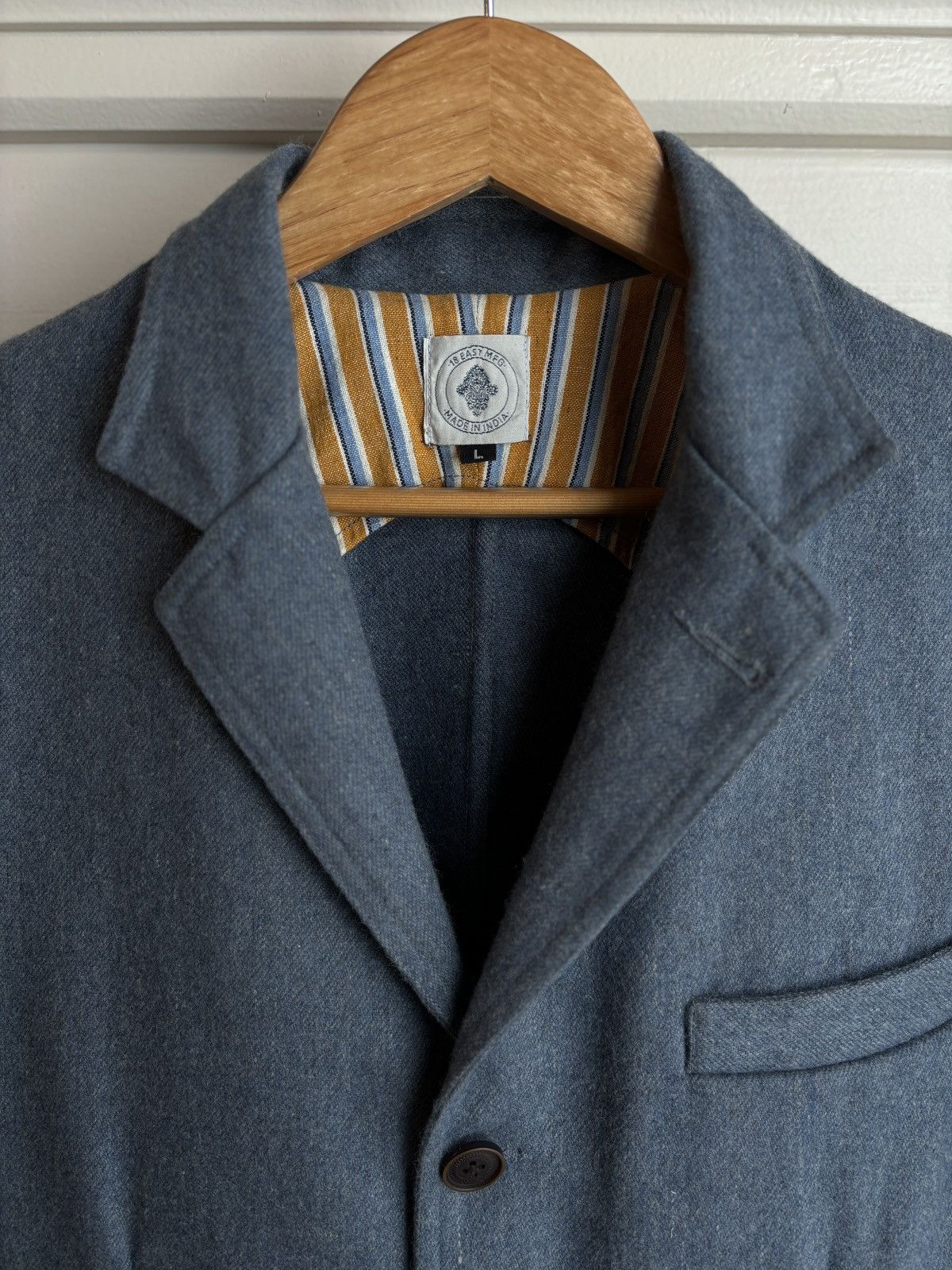18 East Osman Suit - CADET BLUE HANDWOVEN Size 42R - 4 Thumbnail