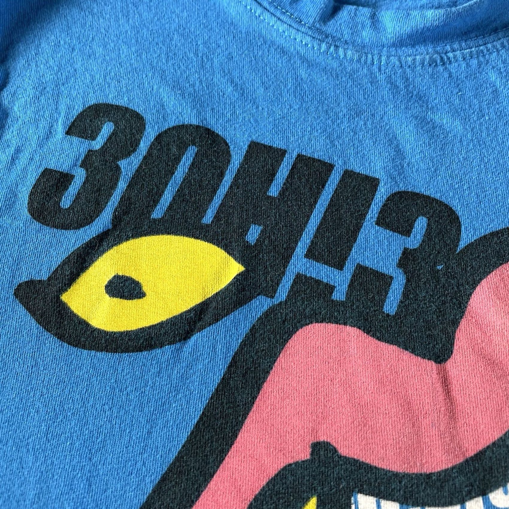 Logo 7 VINTAGE 3OH!3 T-Shirt Small S Blue Concert Tour 2007 Crunk 303 Logo Band Womens Shirts Size S / US 4 / IT 40 - 4 Thumbnail