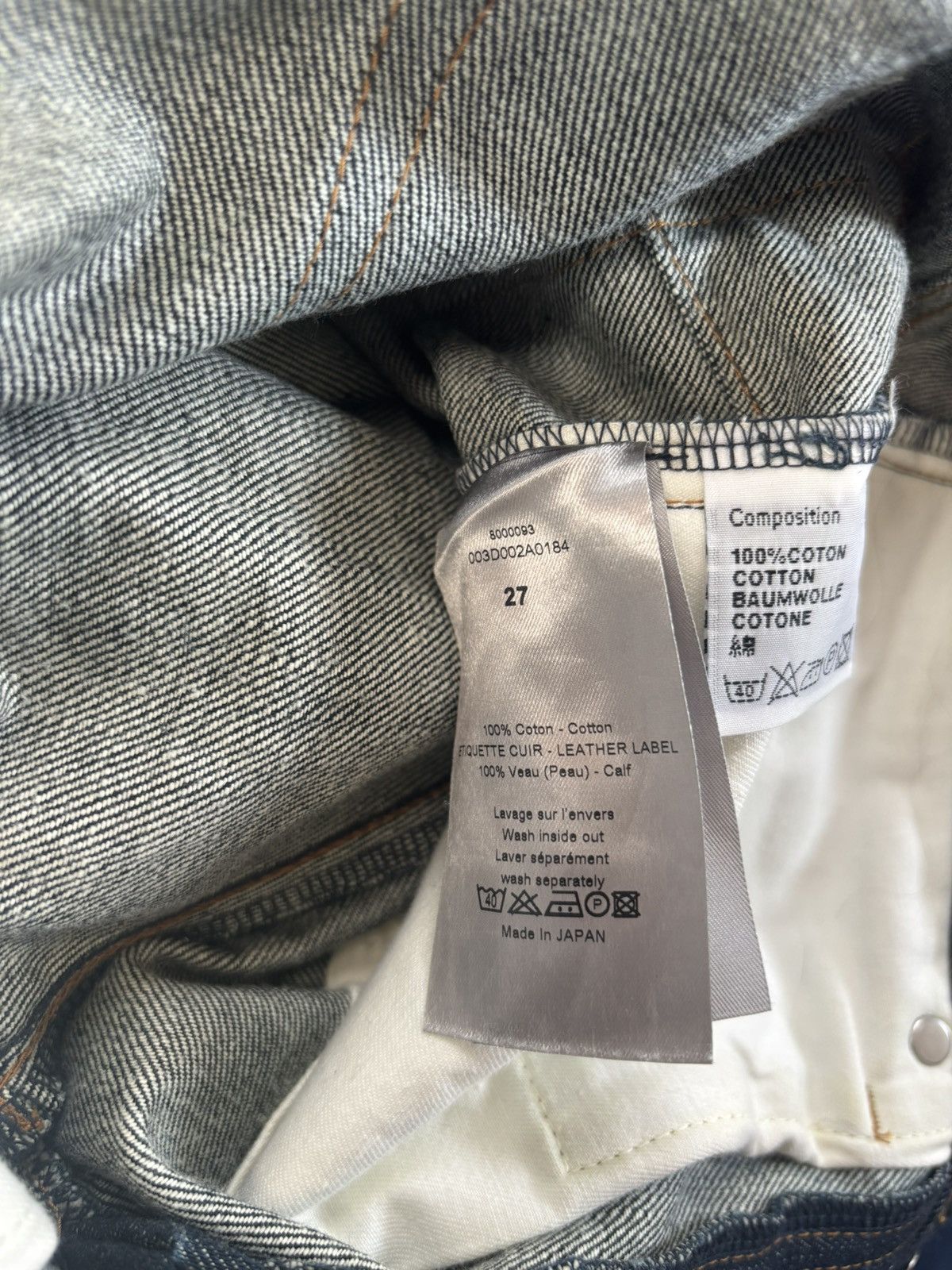 Dior dior kva ss11 “raw denim” Size US 27 - 6 Thumbnail