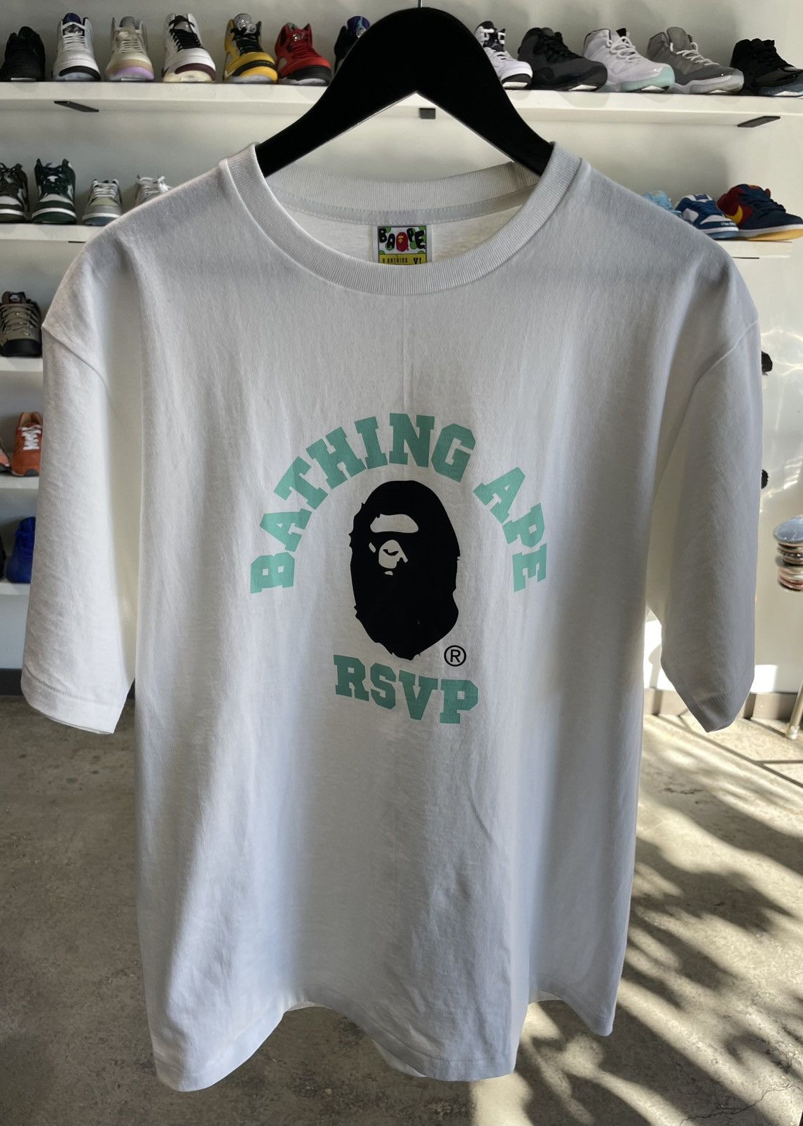 Bape BAPE x RSVP College Tee White Size US XL / EU 56 / 4 - 3 Thumbnail