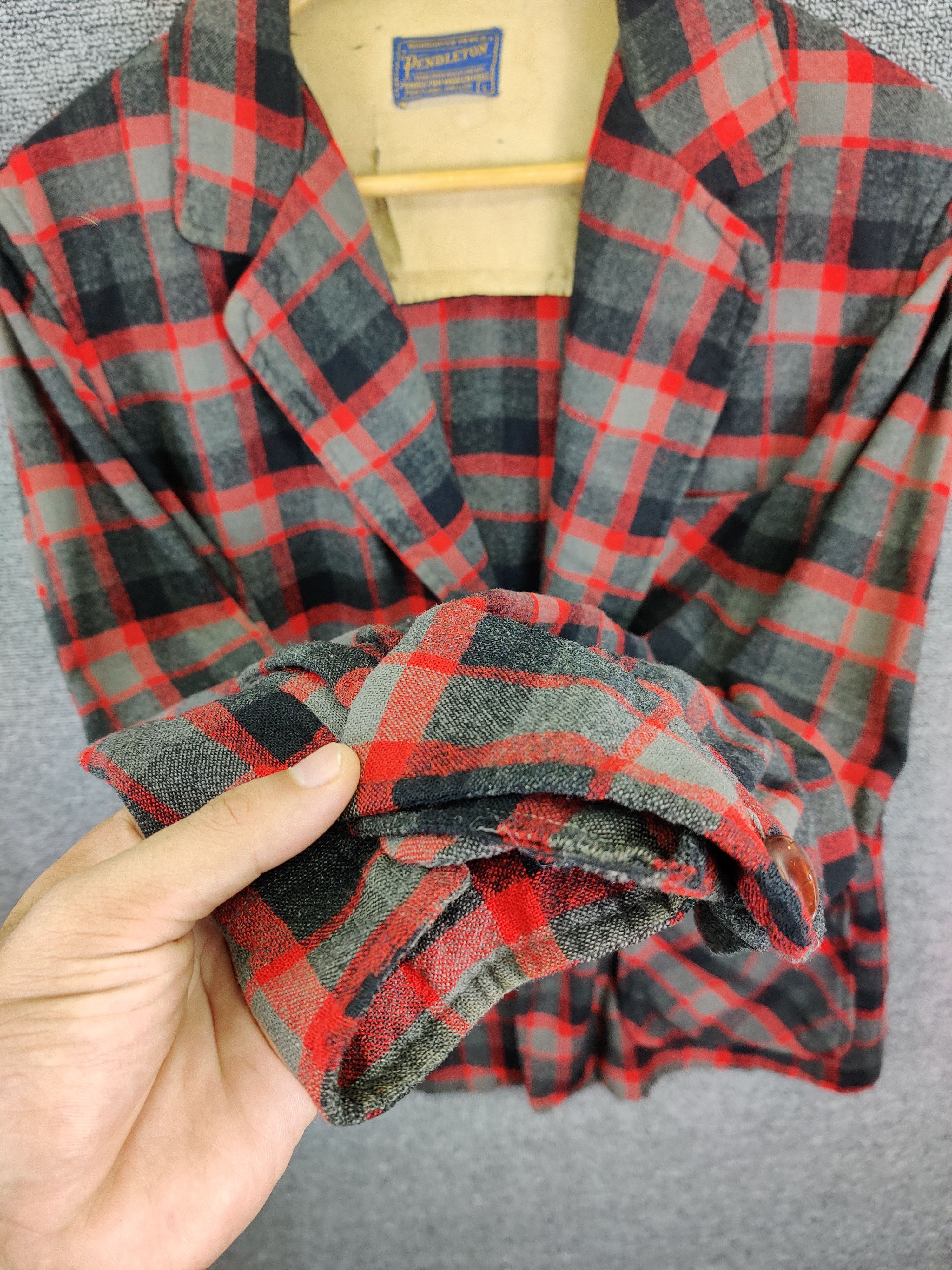 Pendleton Vintage 90's Pendleton Wool Plaid Blazer Size US L / EU 52-54 / 3 - 11 Thumbnail