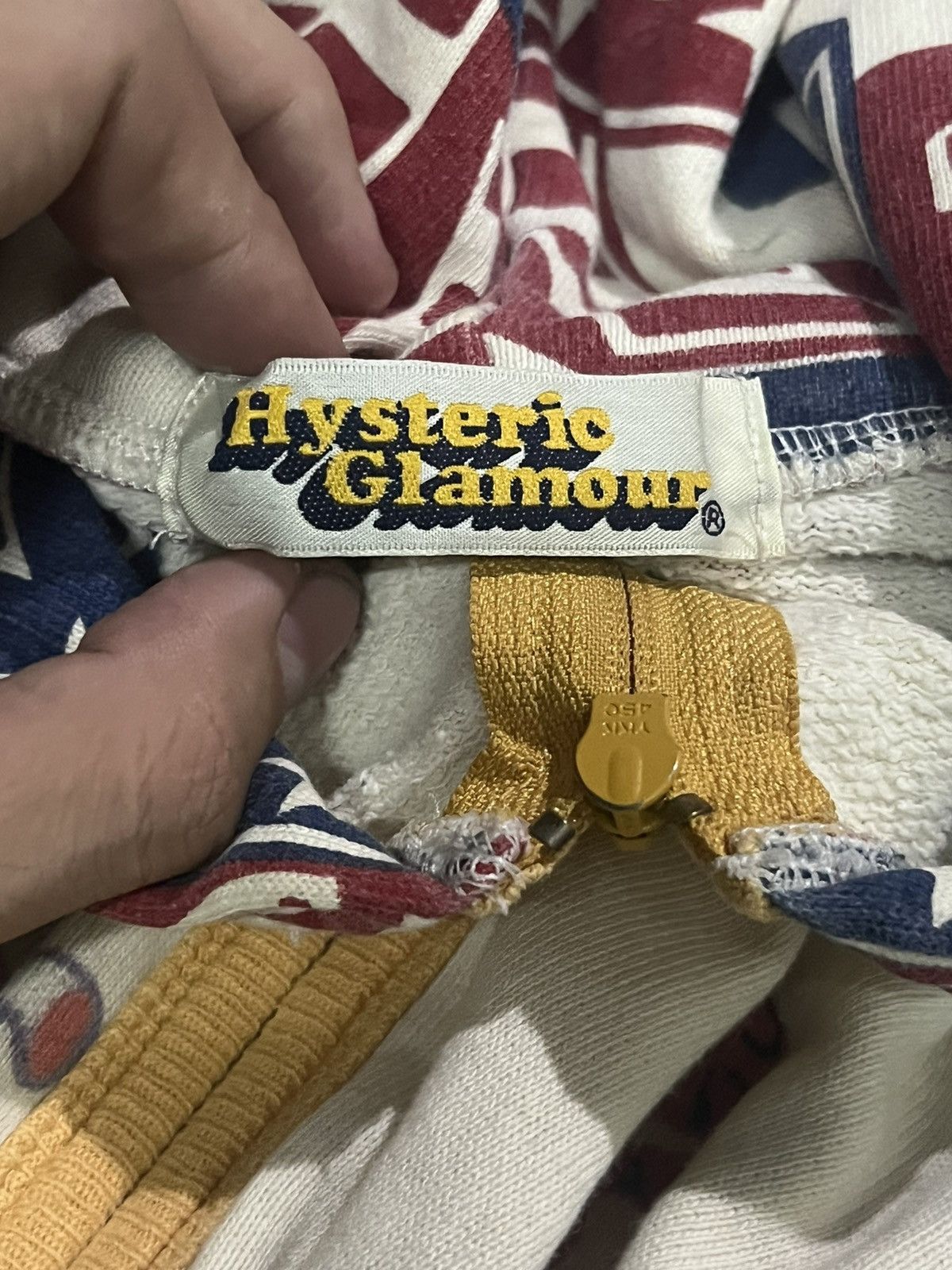 Hysteric Glamour × Vintage Vintage 90s HYSTERIC GLAMOUR Get Into Hysteric AOP Hoodie Size US L / EU 52-54 / 3 - 12 Thumbnail