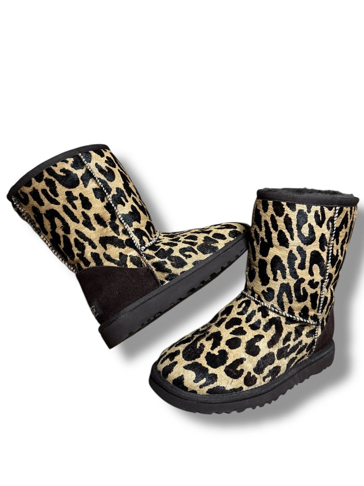 Ugg UGG Leopard High Boots Y2K Avantgarde Glamour Size US 5 / IT 35 - 5 Thumbnail