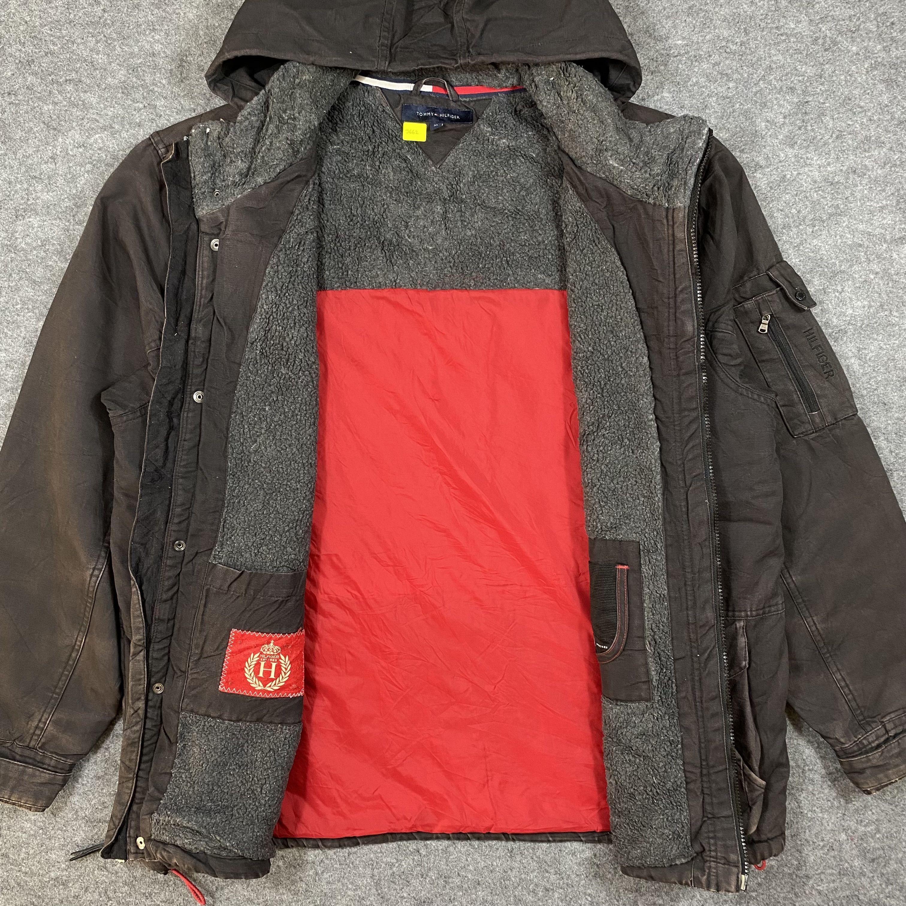 Tommy Hilfiger VTG Tommy Hilfiger Waxed Utility Hooded Field Jacket-J662 Size US XL / EU 56 / 4 - 3 Thumbnail