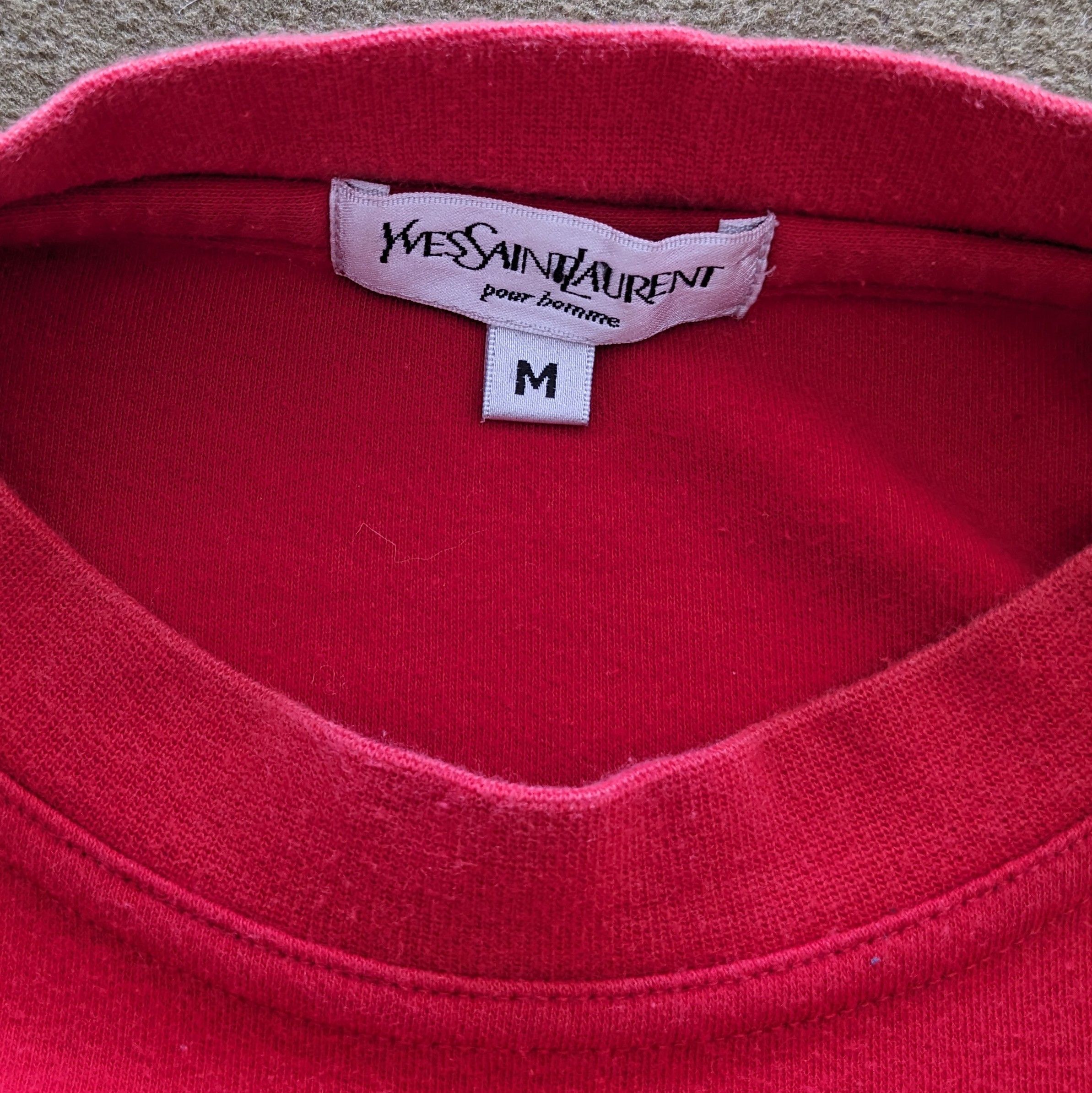 Yves Saint Laurent Vintage Yves saint Laurent Luxury Brand Long T-shirt Size US XL / EU 56 / 4 - 4 Thumbnail