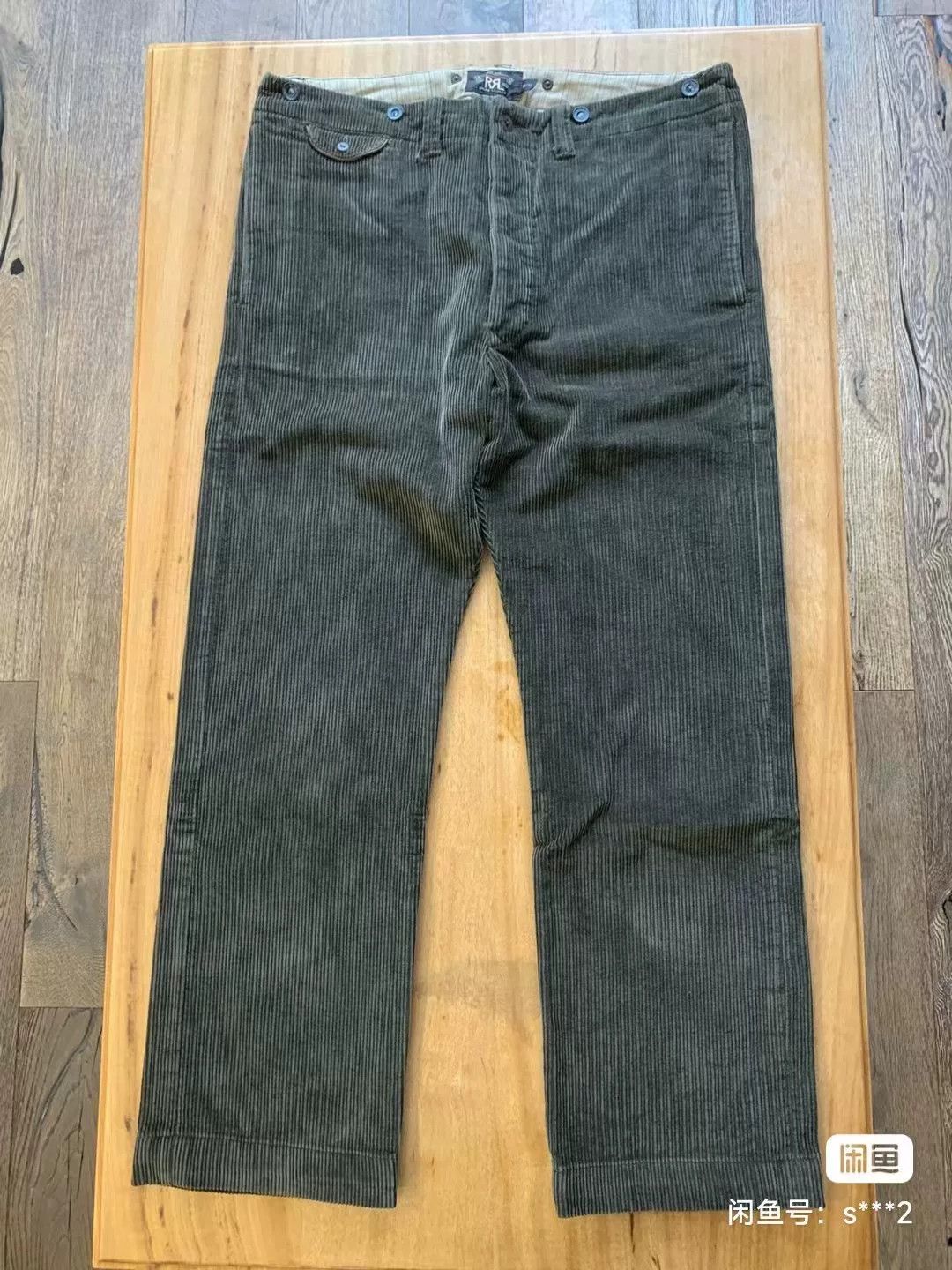 RRL Ralph Lauren corduroy straight leg pants in deep green Size US 36 / EU 52 - 1 Thumbnail