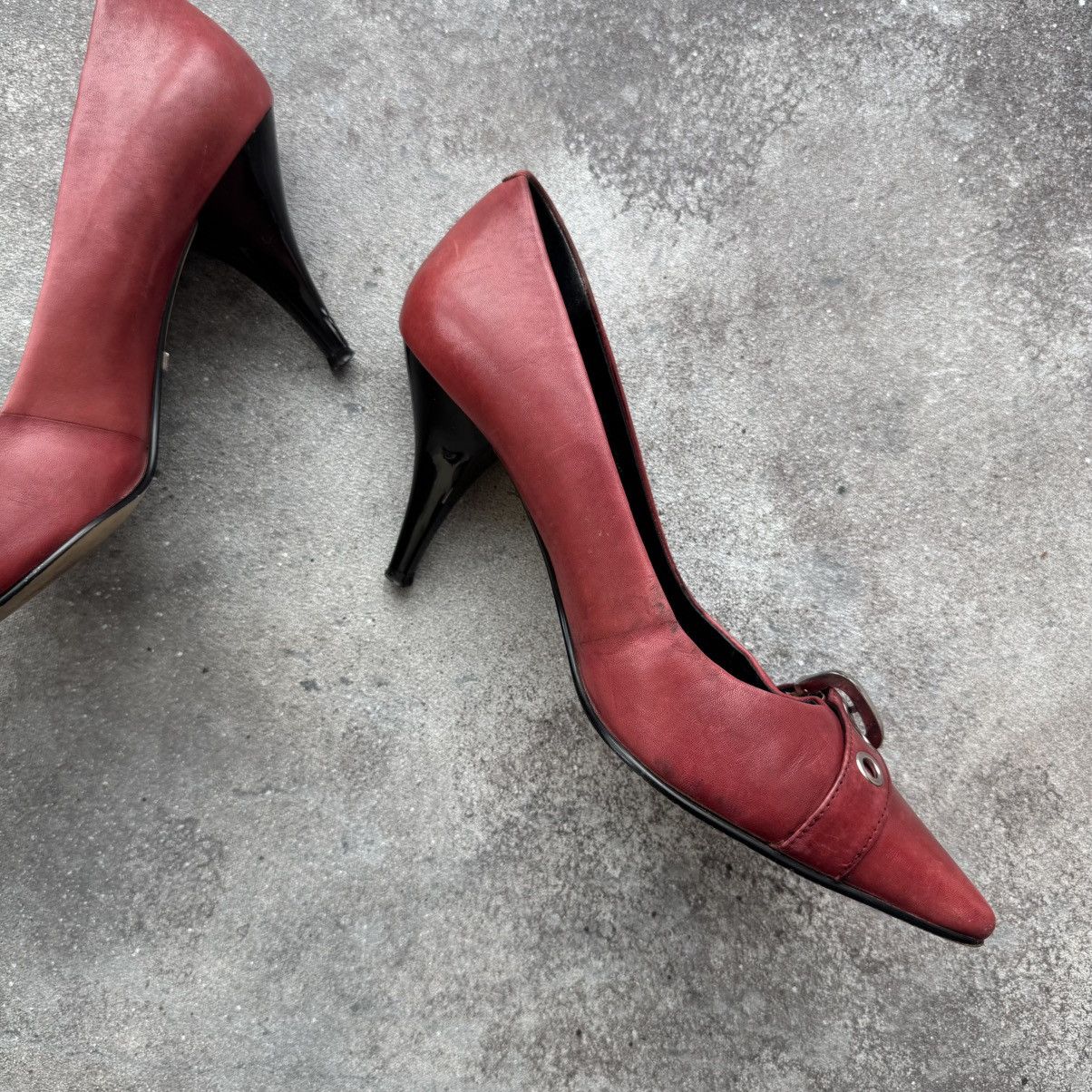 Other Cyber Y2K Riot Hardcore Style Vintage Leather Spike Heels Size US 7 / IT 37 - 12 Thumbnail