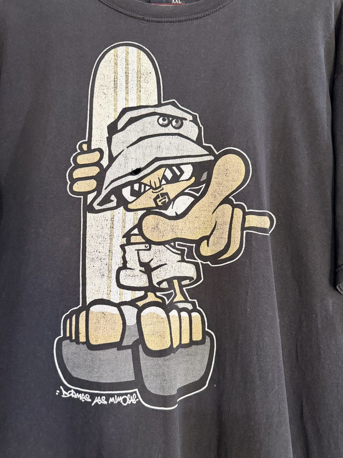 Vintage Thrashed Vintage Spirit Skateboard You Are The One Faded Tee Size US XXL / EU 58 / 5 - 2 Thumbnail
