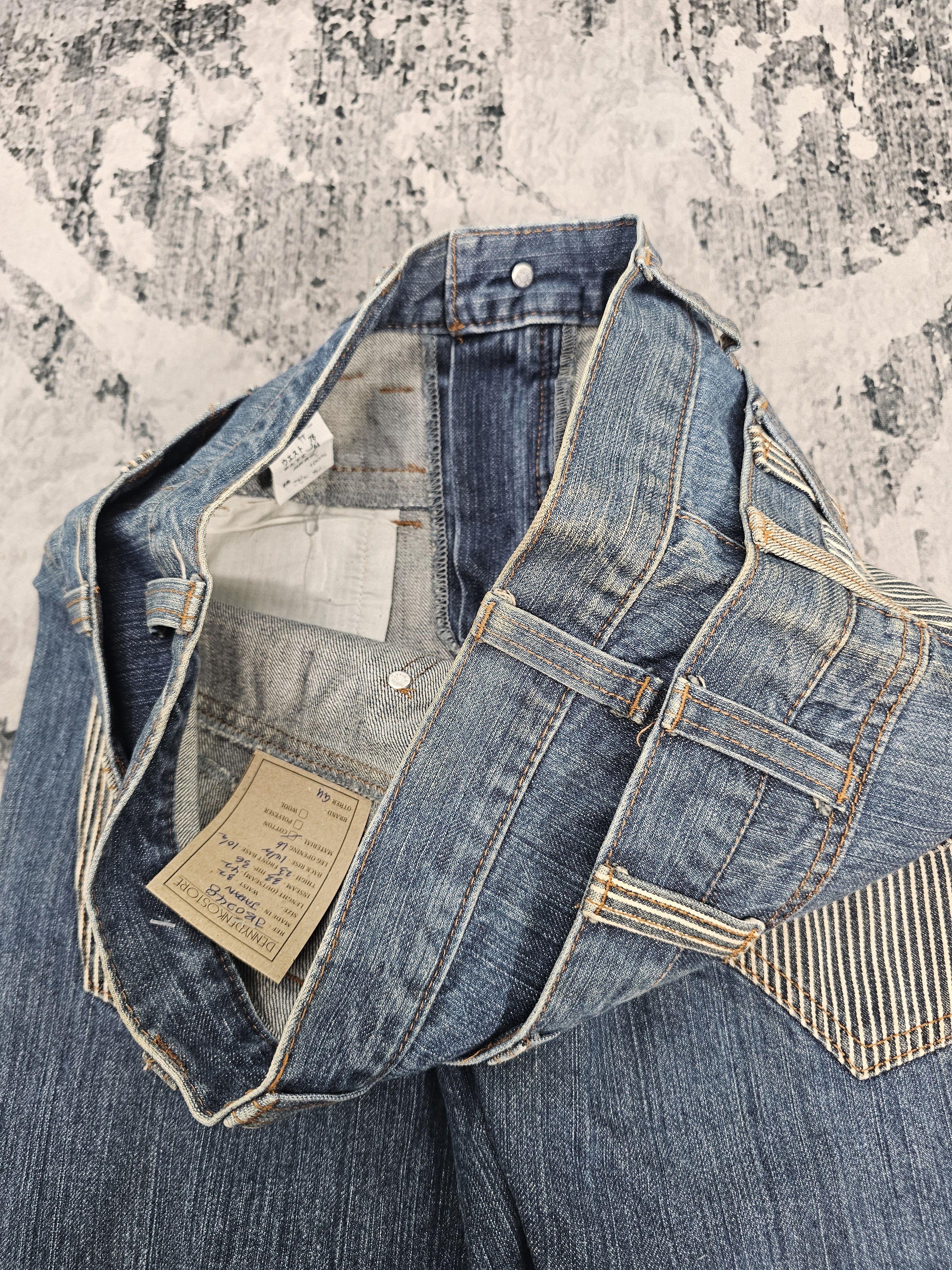 Japanese Brand JAPANESE BRAND Double Waist Punk Design Hickory Jeans JB0248 Size US 32 / EU 48 - 11 Thumbnail