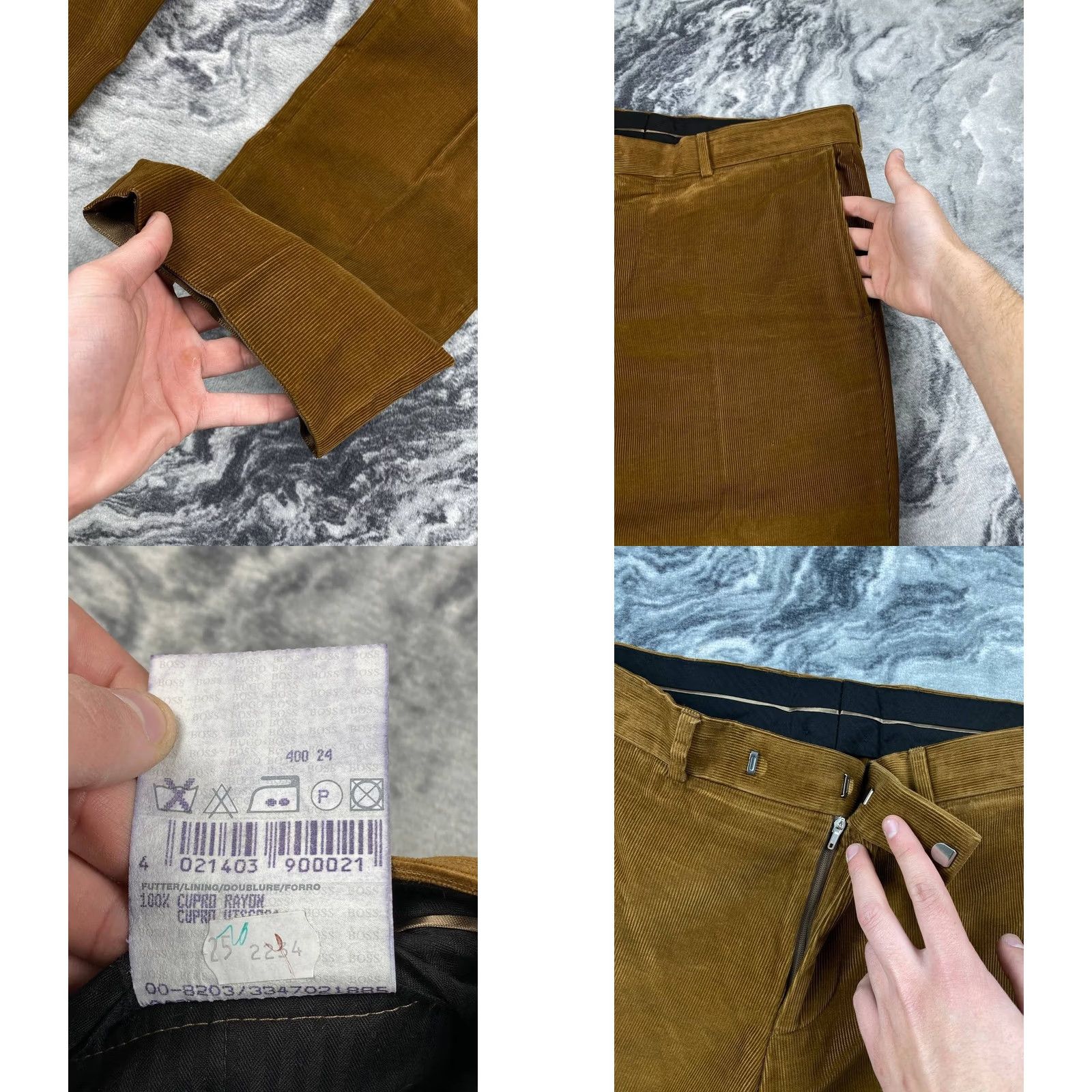 Hugo Boss VINTAGE HUGO BOSS Brown Blazer Pants 2 Piece Suit Men Size L Size 42R - 9 Thumbnail