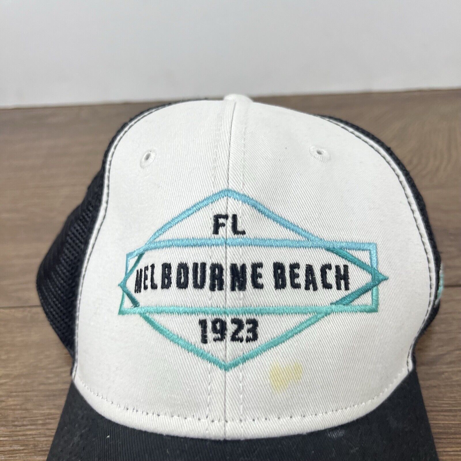 Other Melbourne Beach Florida Hat 1923 White Snapback Adjustable W Size ONE SIZE - 7 Thumbnail