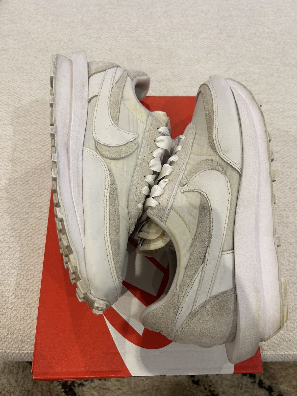 Nike Nike Sacai LD Waffle White Size US 12 / EU 45 - 5 Thumbnail