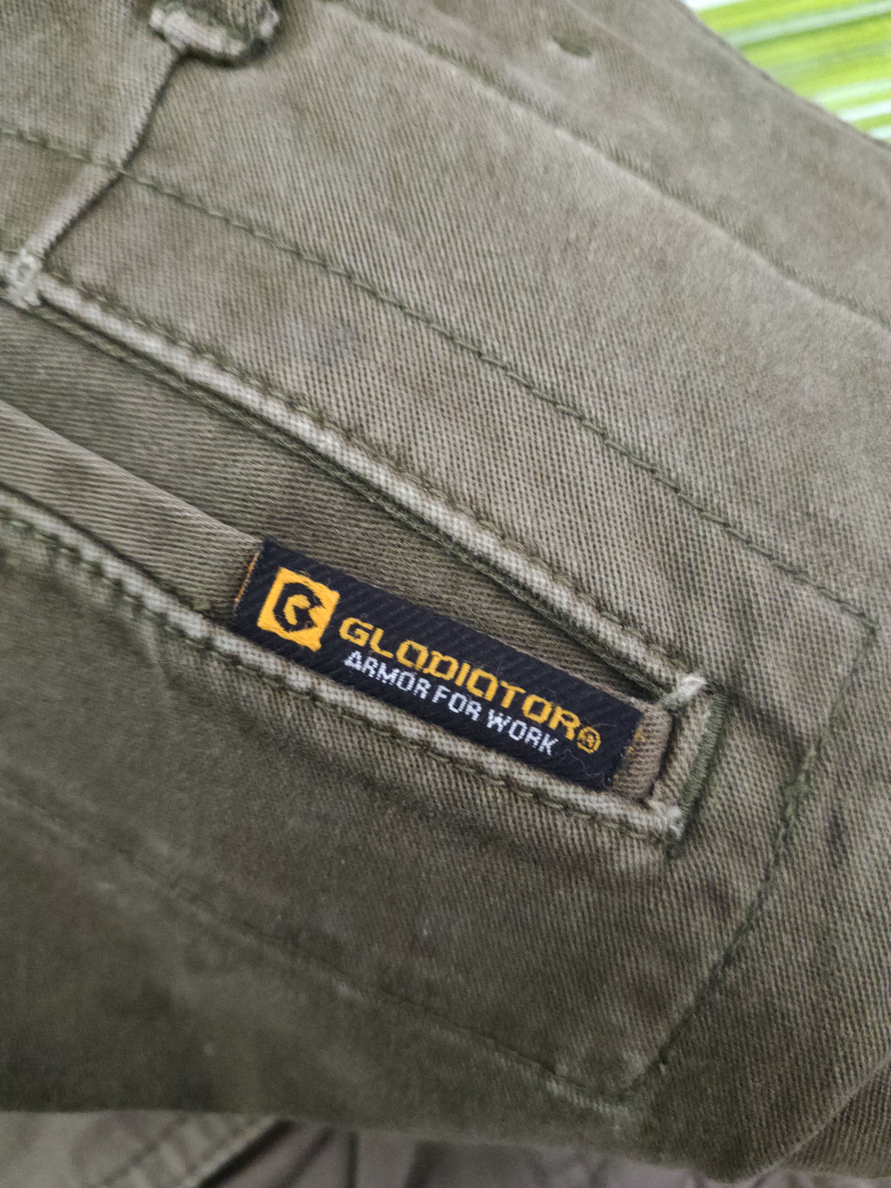 Japanese Brand DL Gladiator Olive Multipocket Cargo Pants #46-400 Size US 32 / EU 48 - 14 Thumbnail