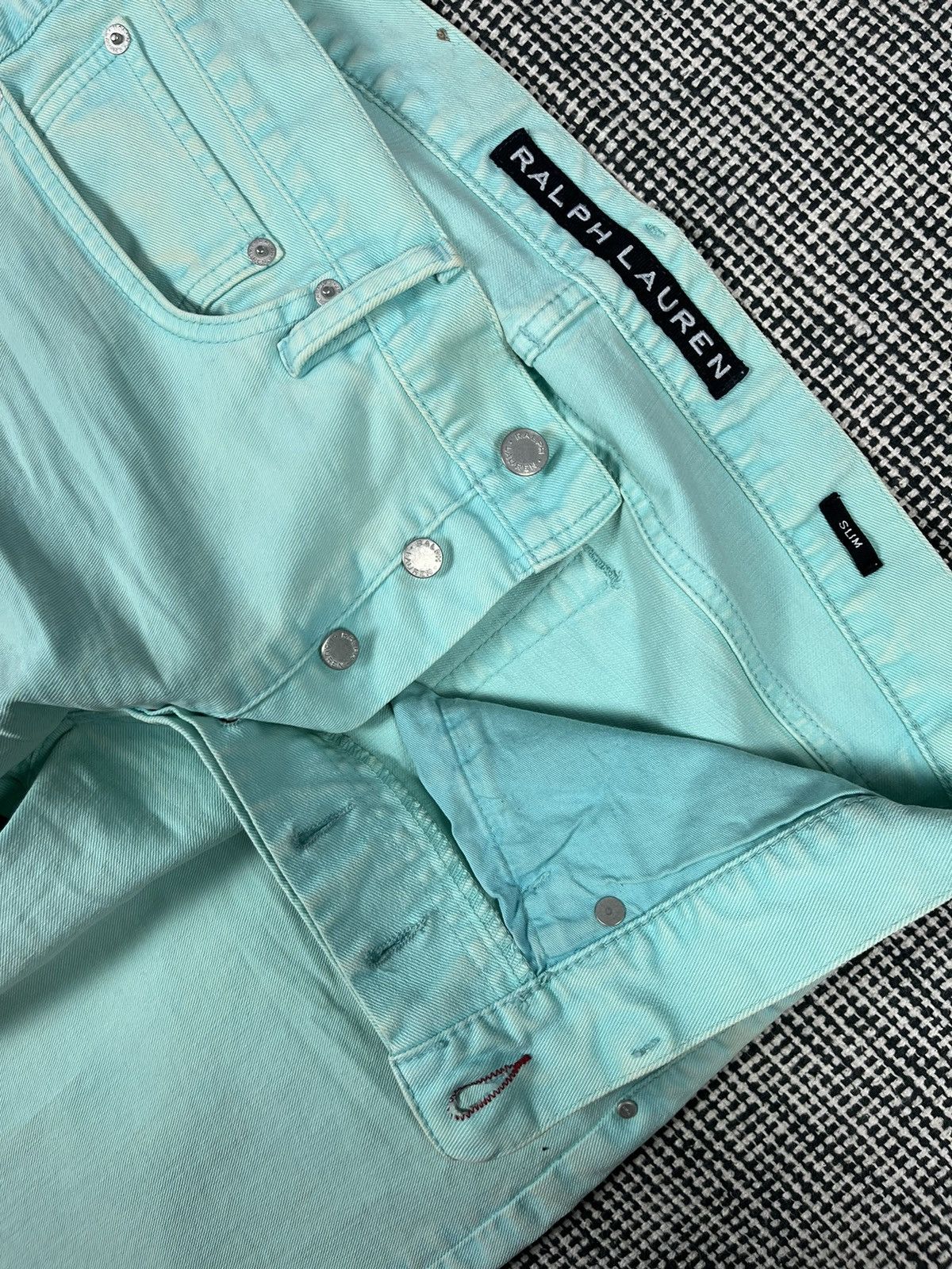 Polo Ralph Lauren × Ralph Lauren × Ralph Lauren Black Label Ralph Lauren black label rare distressed turquoise jeans Size US 34 / EU 50 - 8 Thumbnail