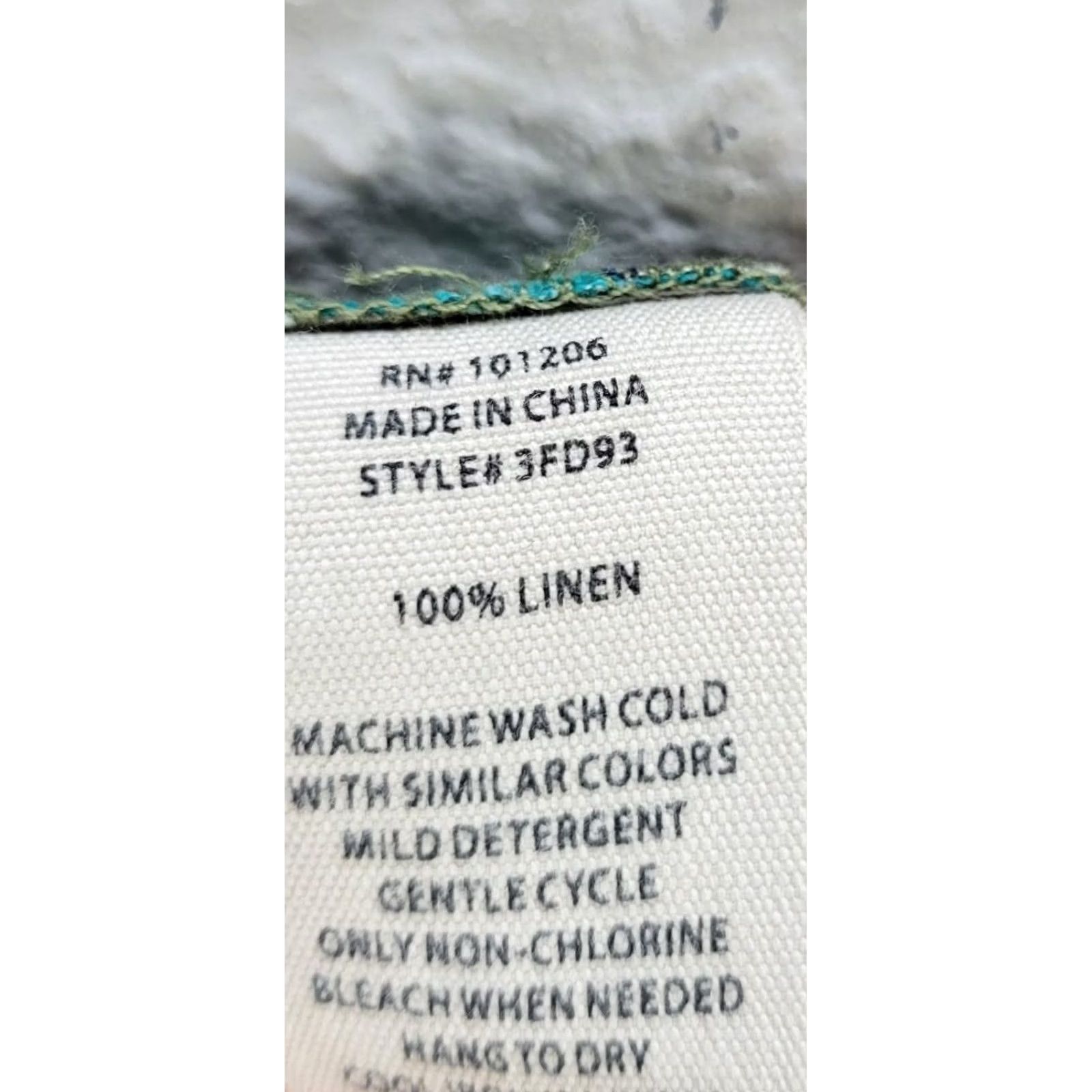 Soft Surroundings Soft Surroundings Linen Green Wide-Leg Pants Pull On PL Petite Leaves Pattern Womens Dress Pants Size 36" / US 14 / IT 50 - 6 Thumbnail