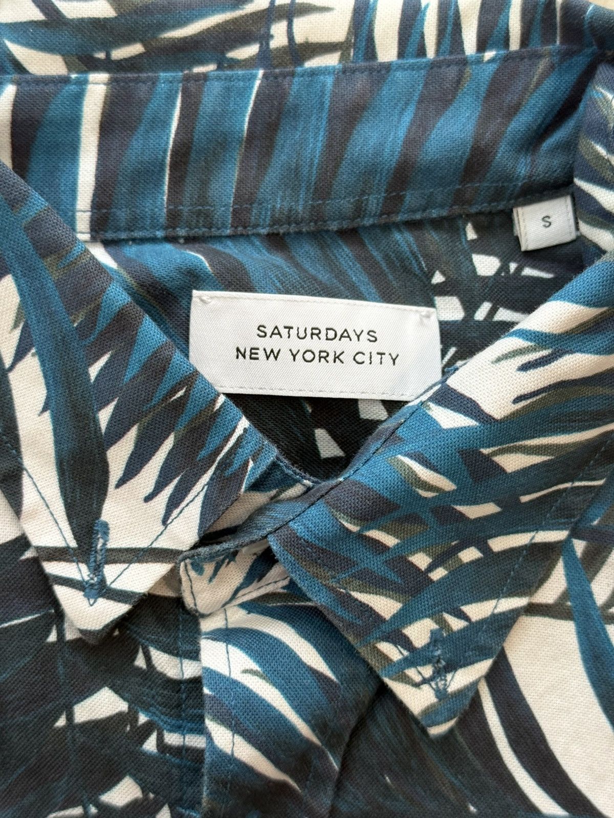 Saturdays NYC Short Sleeve Button Down Floral Print Shirt Size US S / EU 44-46 / 1 - 3 Thumbnail