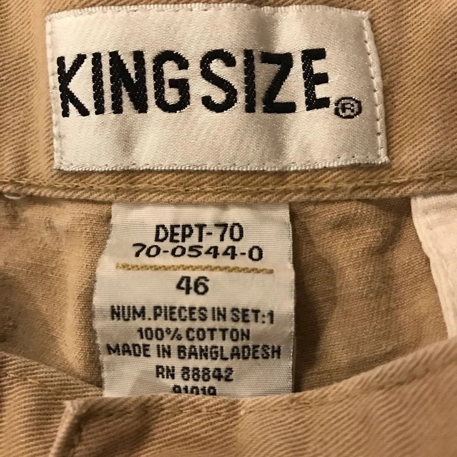 Other KingSize Khaki Cargo Shorts Pockets Men’s 46 Size US 44 / EU 60 - 5 Thumbnail