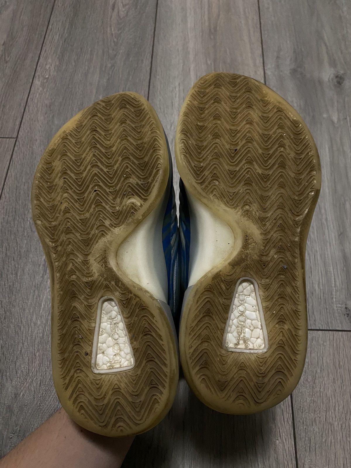 Adidas × Kanye West Adidas Yeezy Boost QNTM Frozen Blue Sneakers BSKTBL Y2K Dril Size US 7.5 / EU 40-41 - 8 Thumbnail