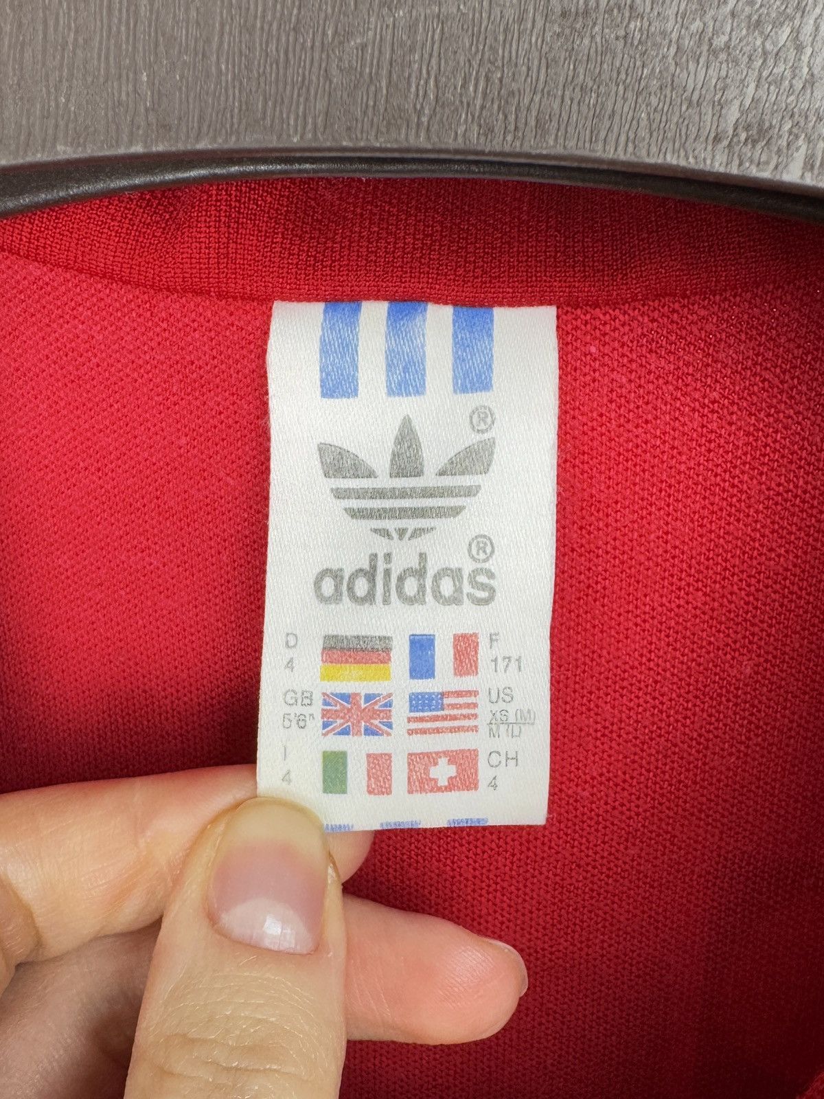 Adidas Adidas Originals Vintage 80s Red Track Suit Jacket Pants Size US XS / EU 42 / 0 - 9 Thumbnail