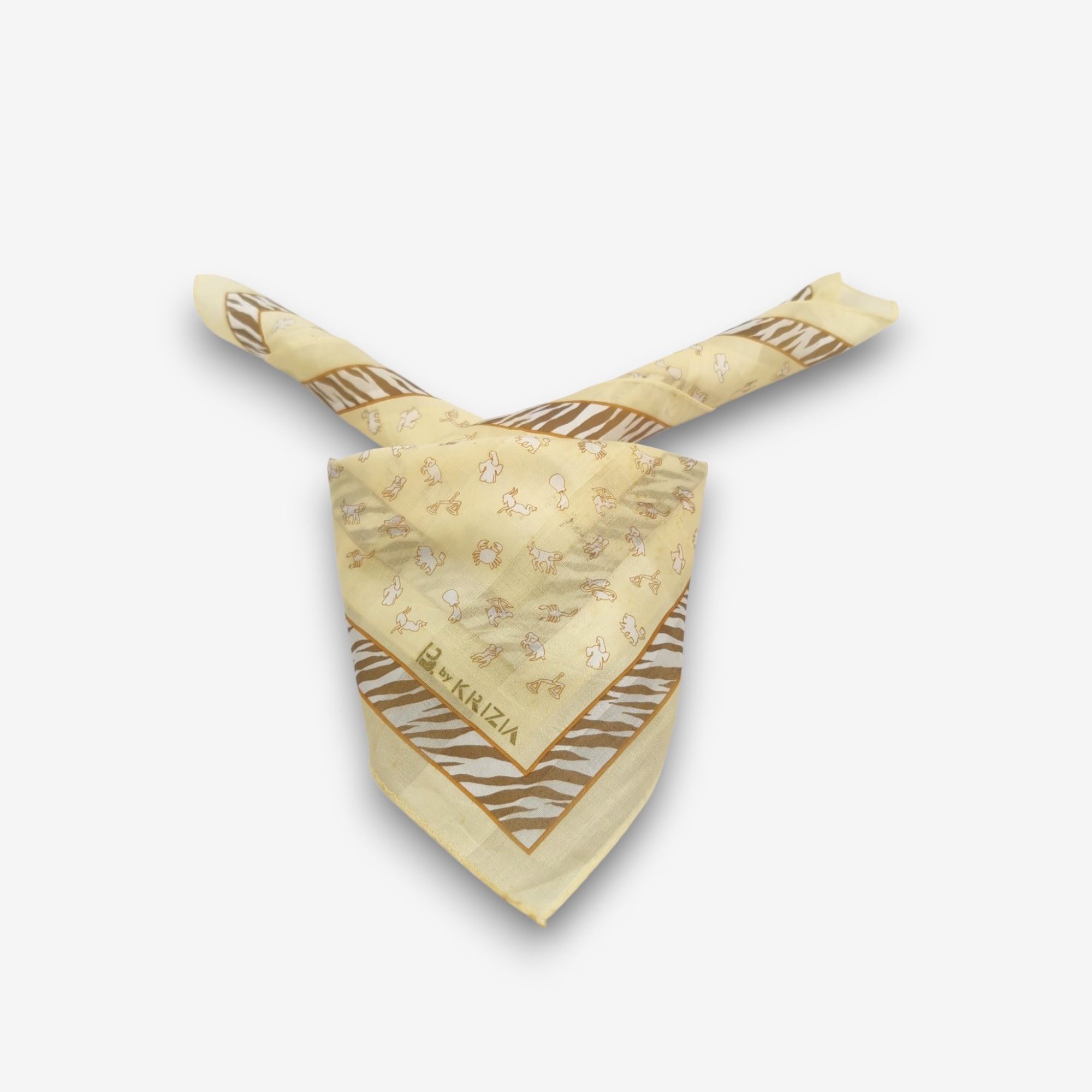 Krizia Uomo Vintage Kriza Handkerchief Bandana Neckerchief Size ONE SIZE - 3 Thumbnail