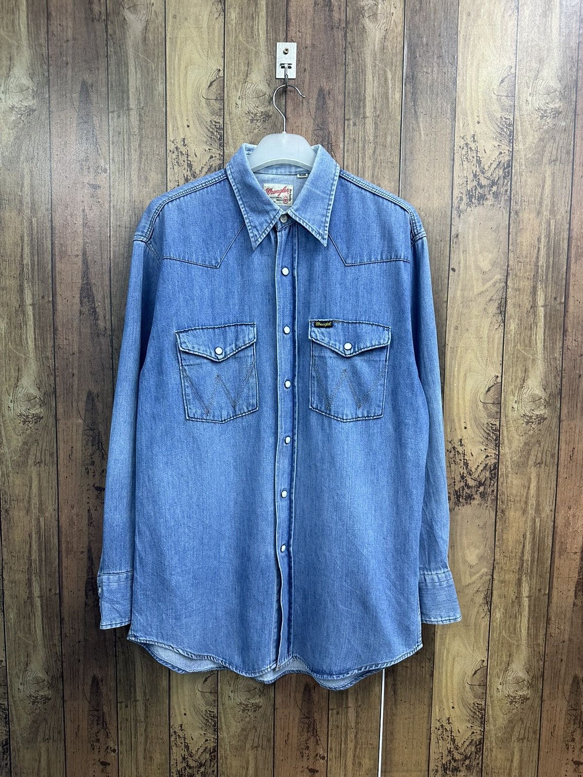 Wrangler Vintage Wrangler Tailored Tails Western Shirt A466 Size US M / EU 48-50 / 2 - 1 Thumbnail