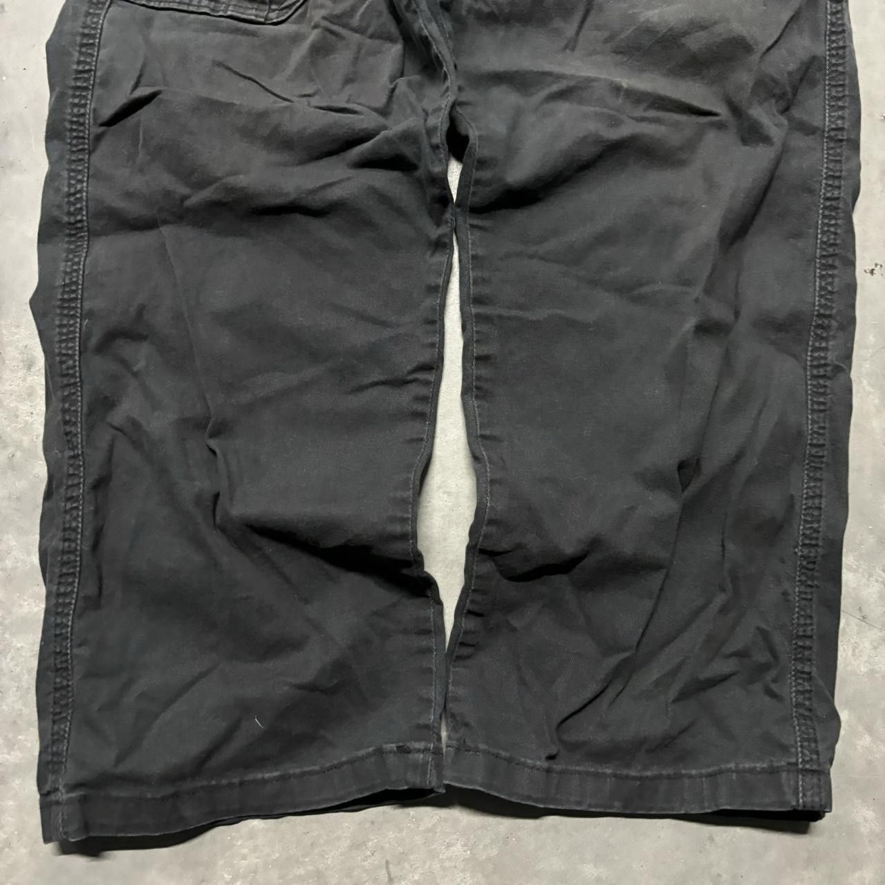 Japanese Brand × Vintage Crazy Vintage Y2K/2000s Grunge Faded Black Skater Cargo Pants! Size US 34 / EU 50 - 6 Thumbnail
